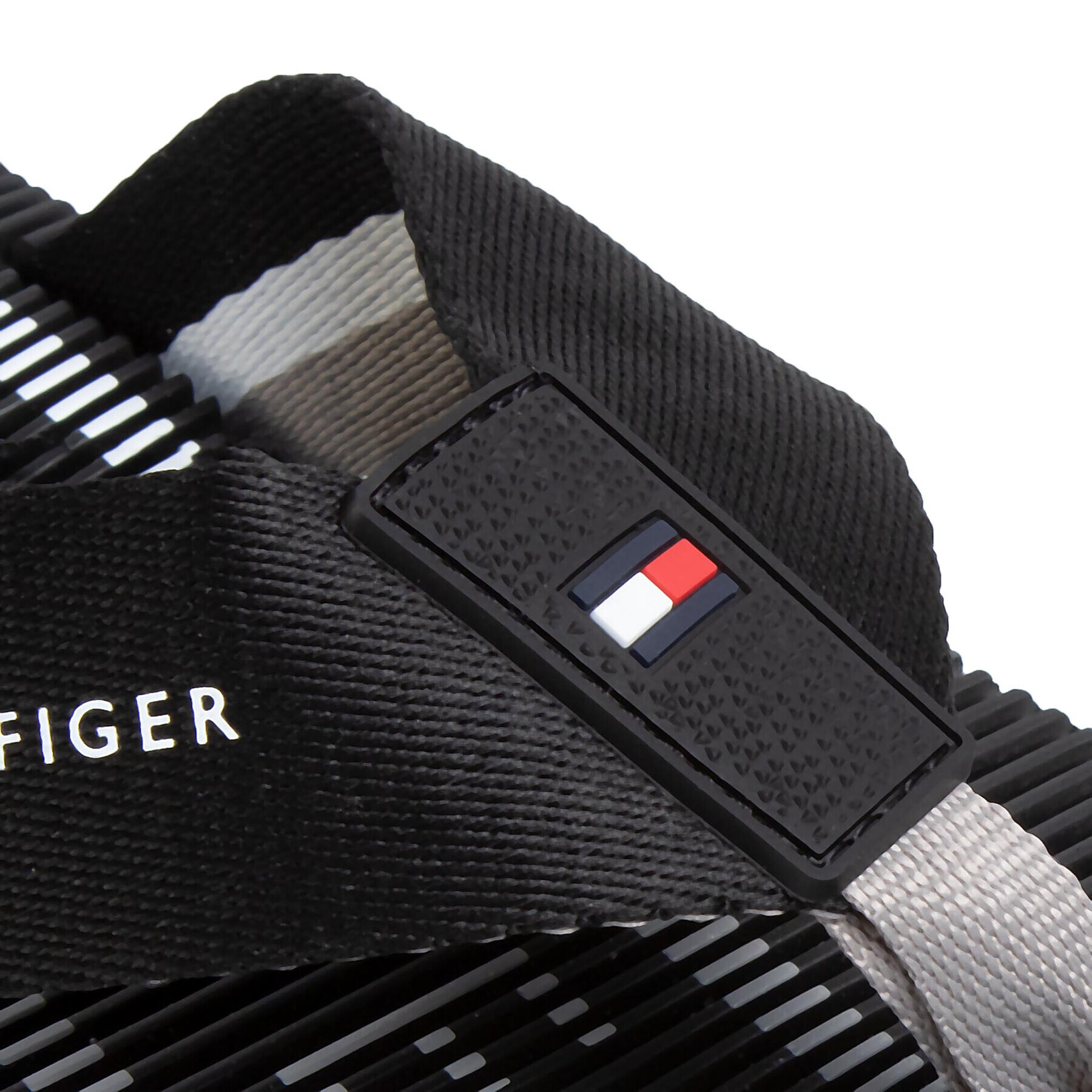 Tommy Hilfiger Japonke Massage Footbed Th Beach Sandal FM0FM02695 Črna - Pepit.si