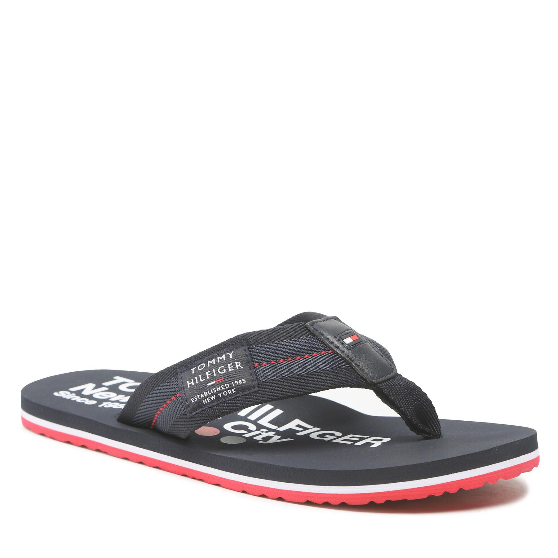 Tommy Hilfiger Japonke Patch Beach Sandal FM0FM04410 Mornarsko modra - Pepit.si