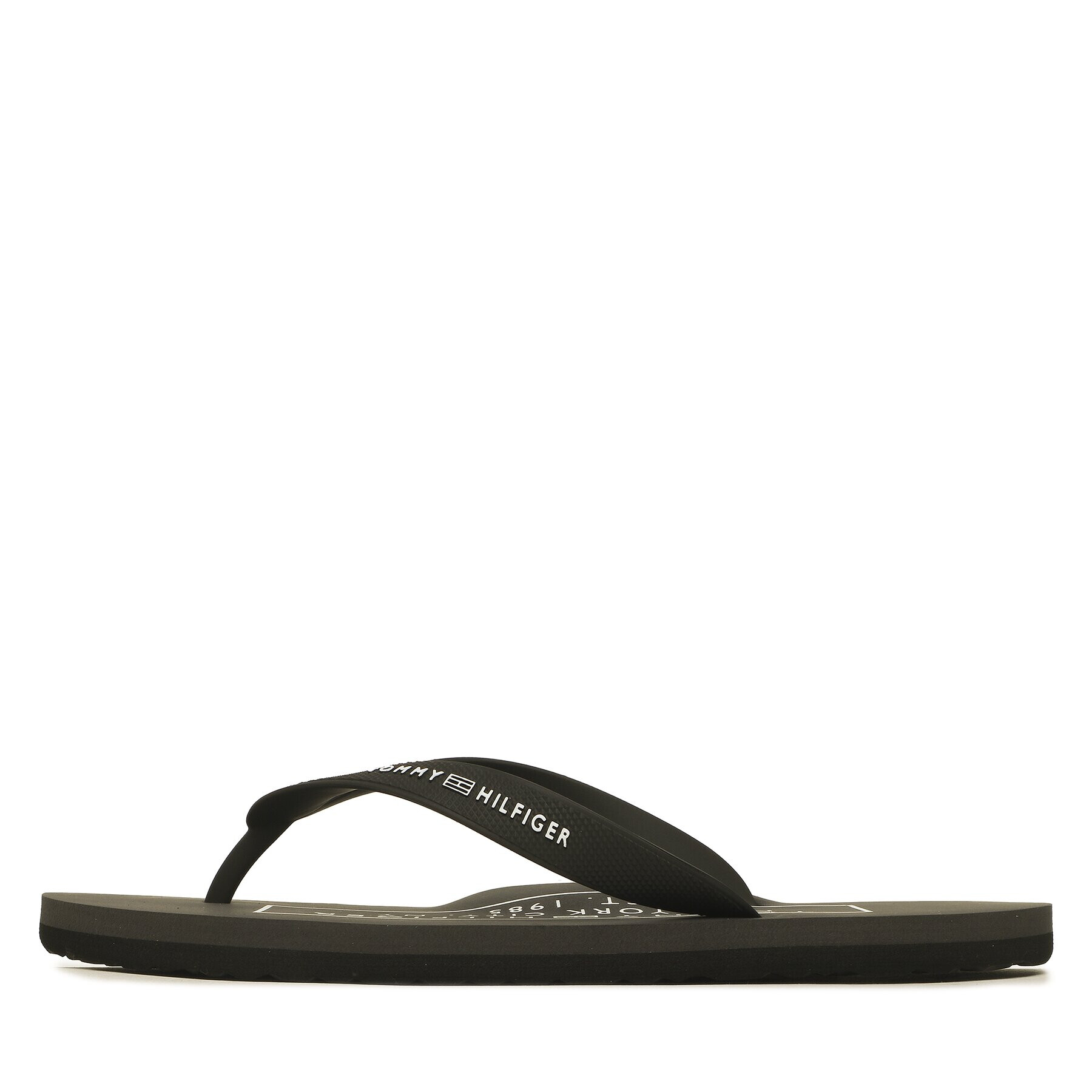 Tommy Hilfiger Japonke Rubber Hilfiger Beach Sandal FM0FM04468 Črna - Pepit.si