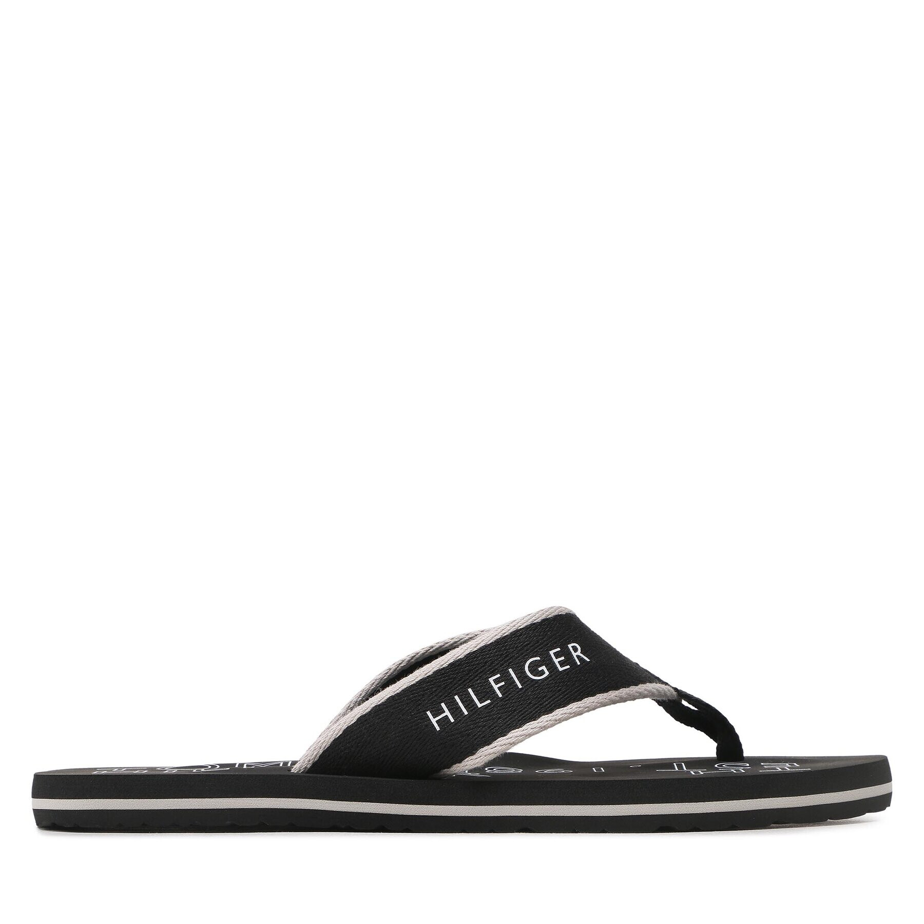 Tommy Hilfiger Japonke Sporty Hilfiger Beach Sandal FM0FM04469 Črna - Pepit.si