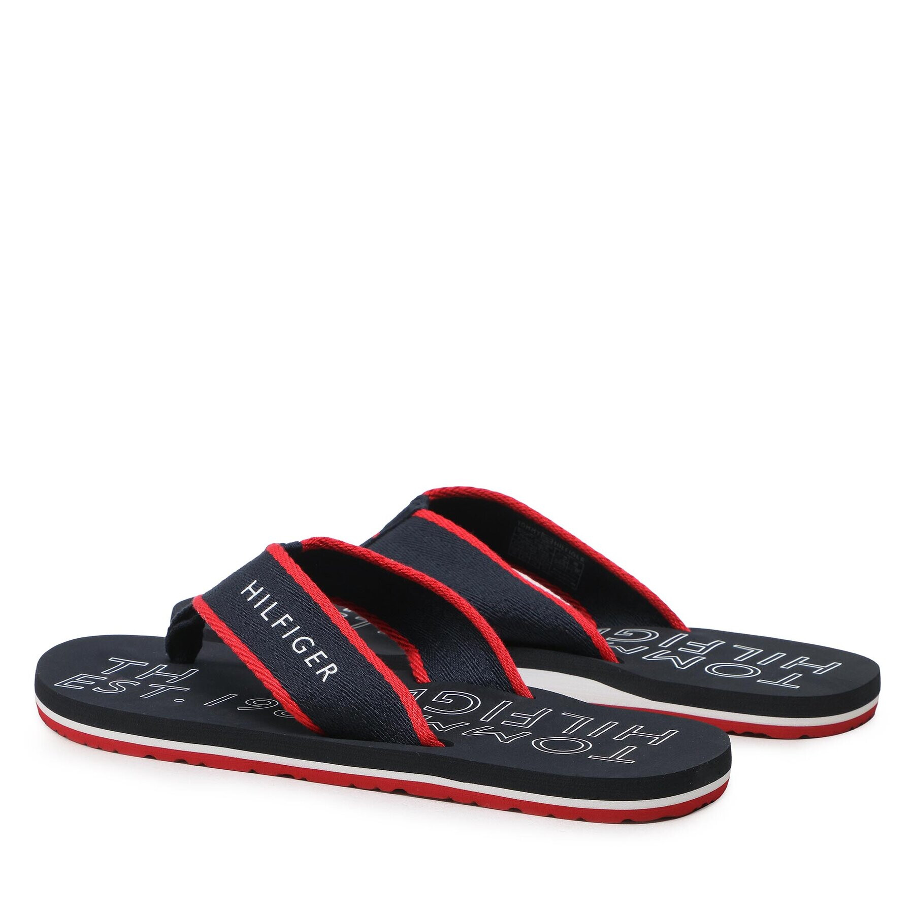 Tommy Hilfiger Japonke Sporty Hilfiger Beach Sandal FM0FM04469 Mornarsko modra - Pepit.si