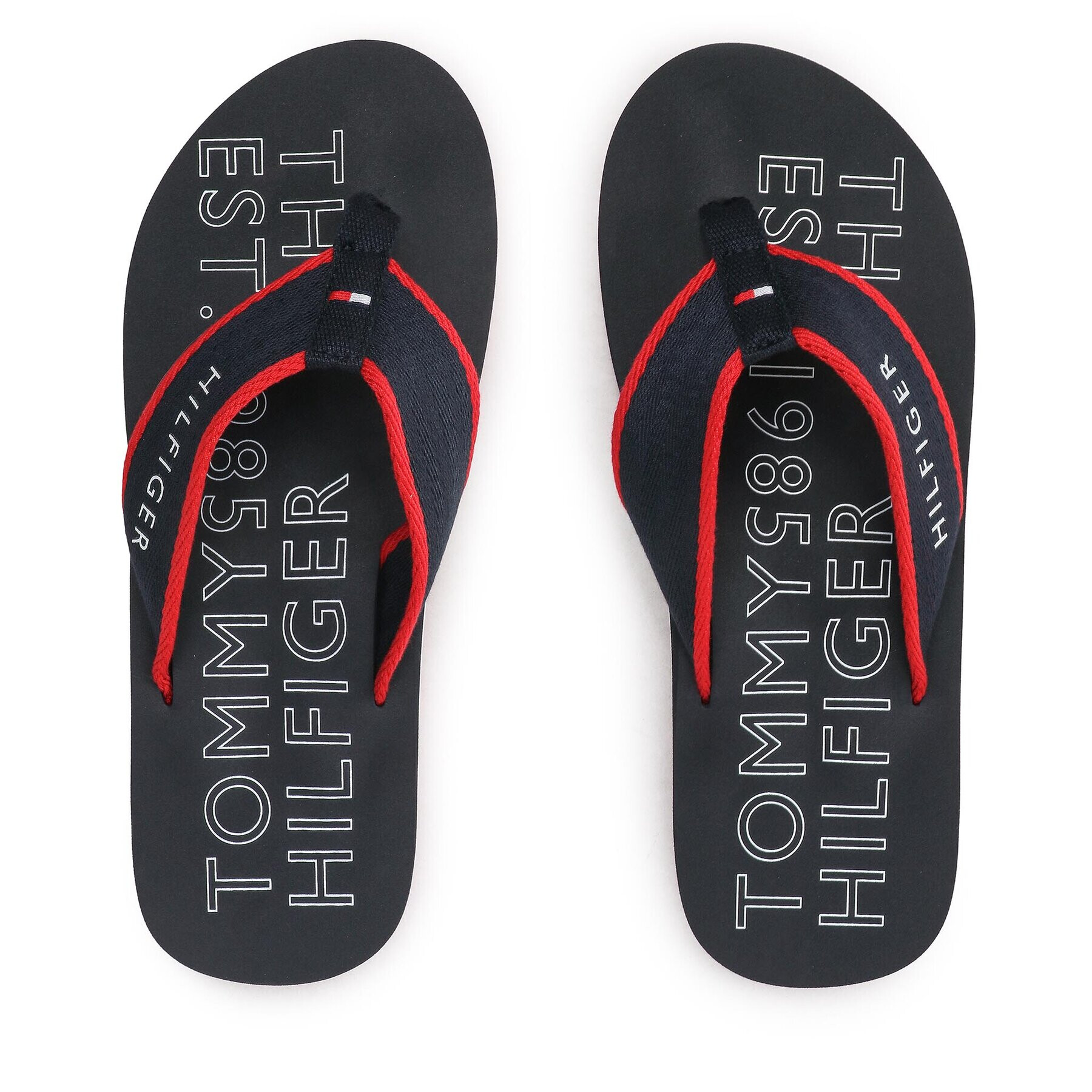 Tommy Hilfiger Japonke Sporty Hilfiger Beach Sandal FM0FM04469 Mornarsko modra - Pepit.si