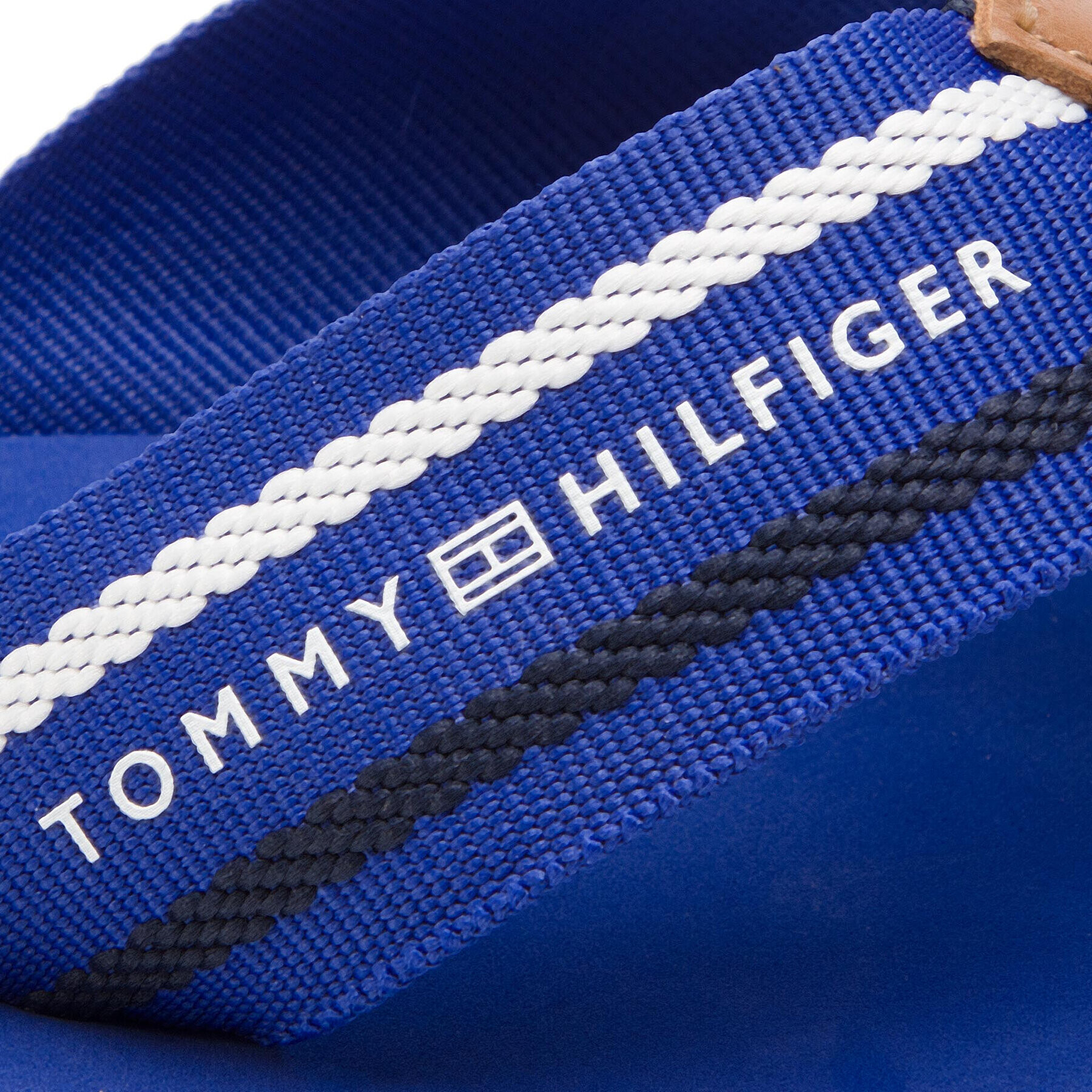 Tommy Hilfiger Japonke Striped Beach Sandal FM0FM02085 Modra - Pepit.si