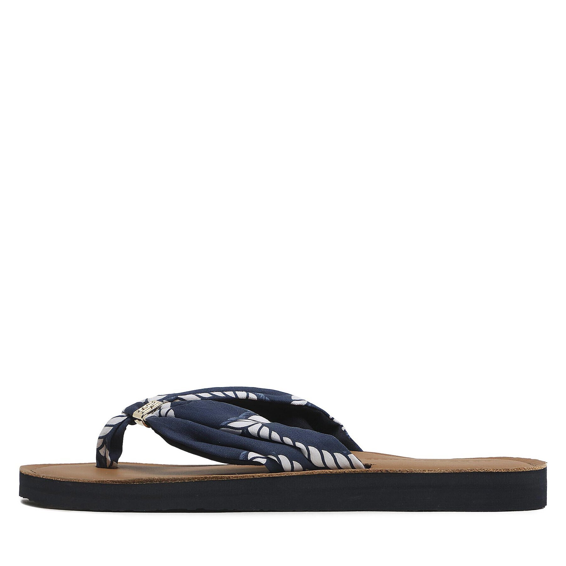 Tommy Hilfiger Japonke Th Elevated Beach Sandal Print FW0FW07164 Mornarsko modra - Pepit.si