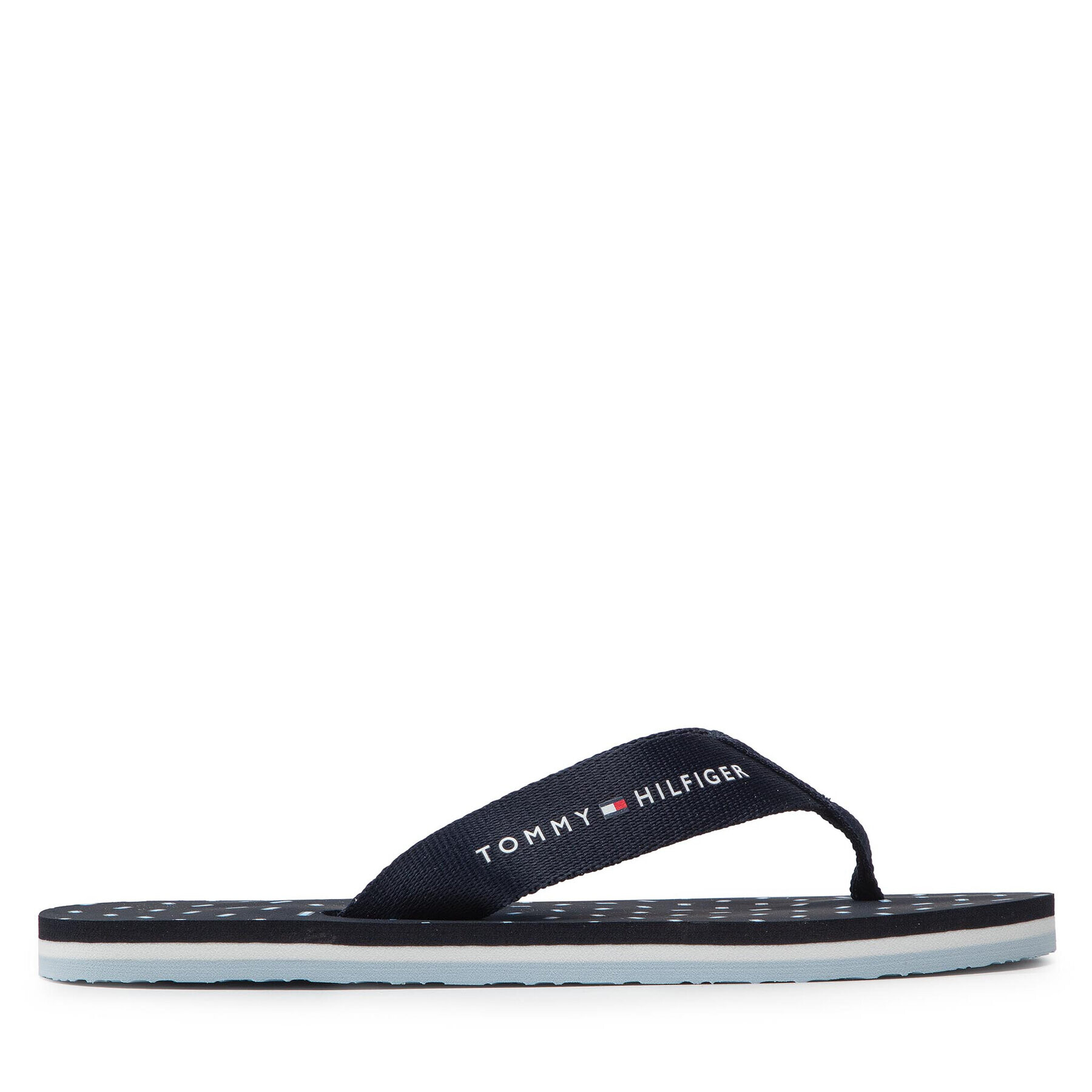 Tommy Hilfiger Japonke Th Flags Flat Beach Sandal FW0FW06429 Mornarsko modra - Pepit.si