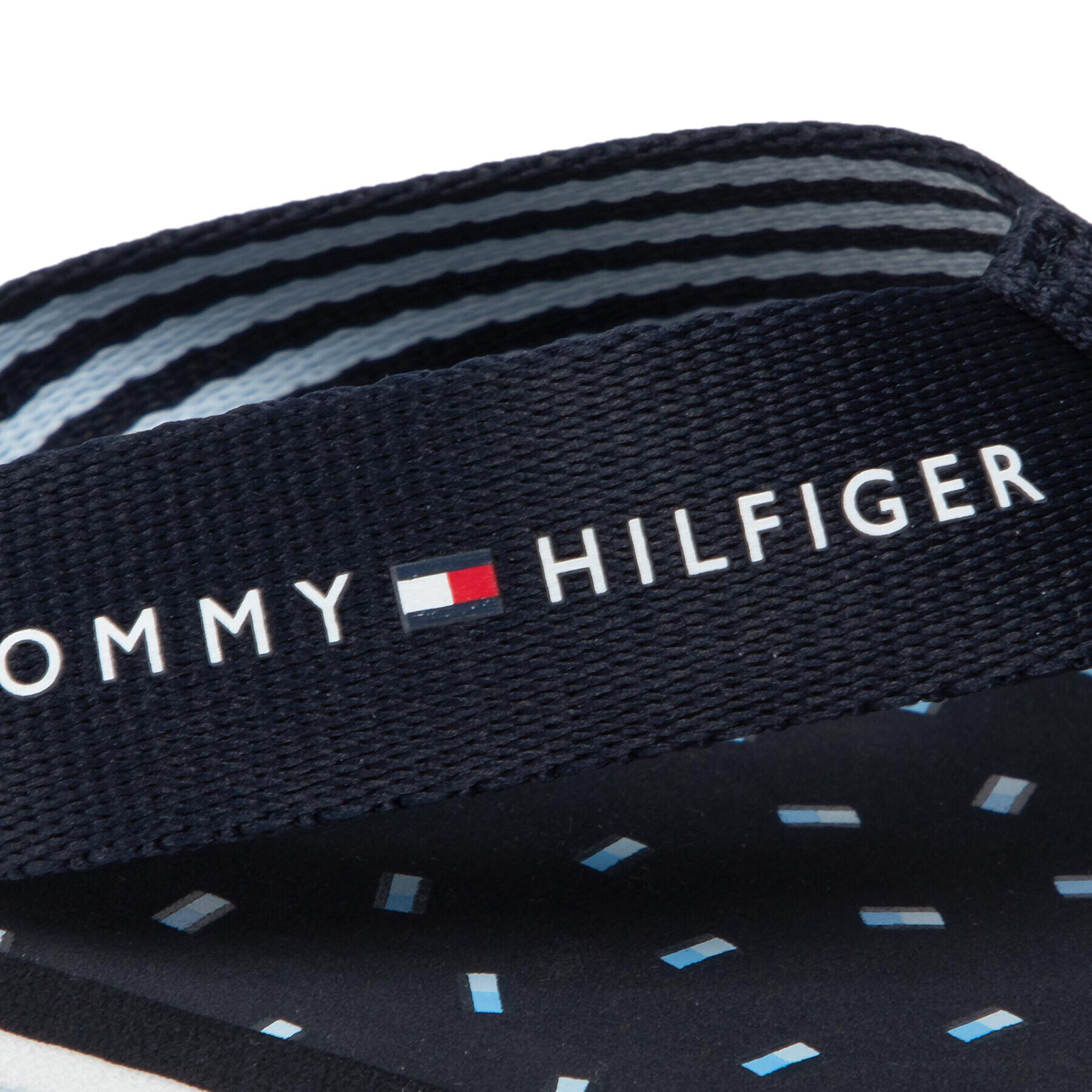 Tommy Hilfiger Japonke Th Flags Flat Beach Sandal FW0FW06429 Mornarsko modra - Pepit.si