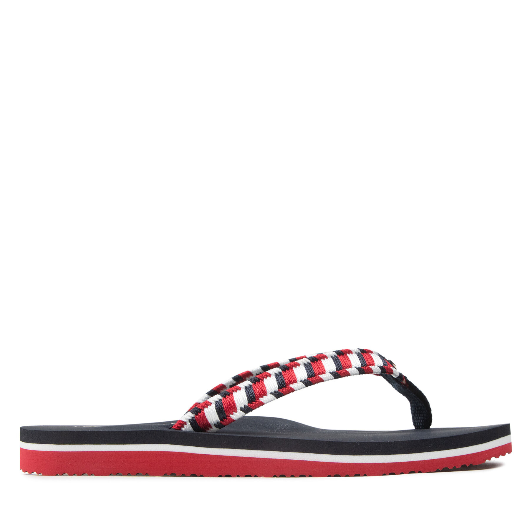 Tommy Hilfiger Japonke Woven Webbing Flat Beach Sandal FW0FW06426 Pisana - Pepit.si