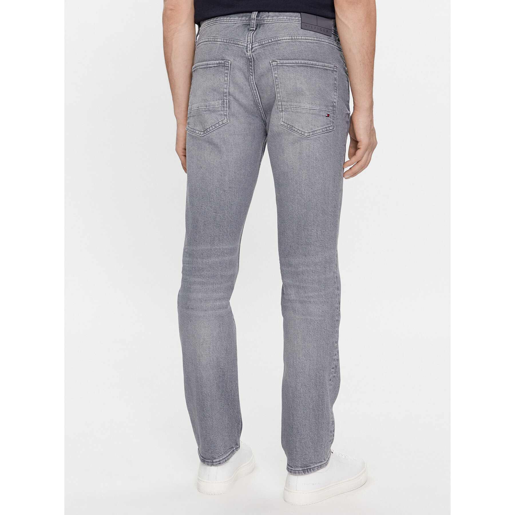 Tommy Hilfiger Jeans hlače Denton MW0MW33948 Siva Straight Fit - Pepit.si