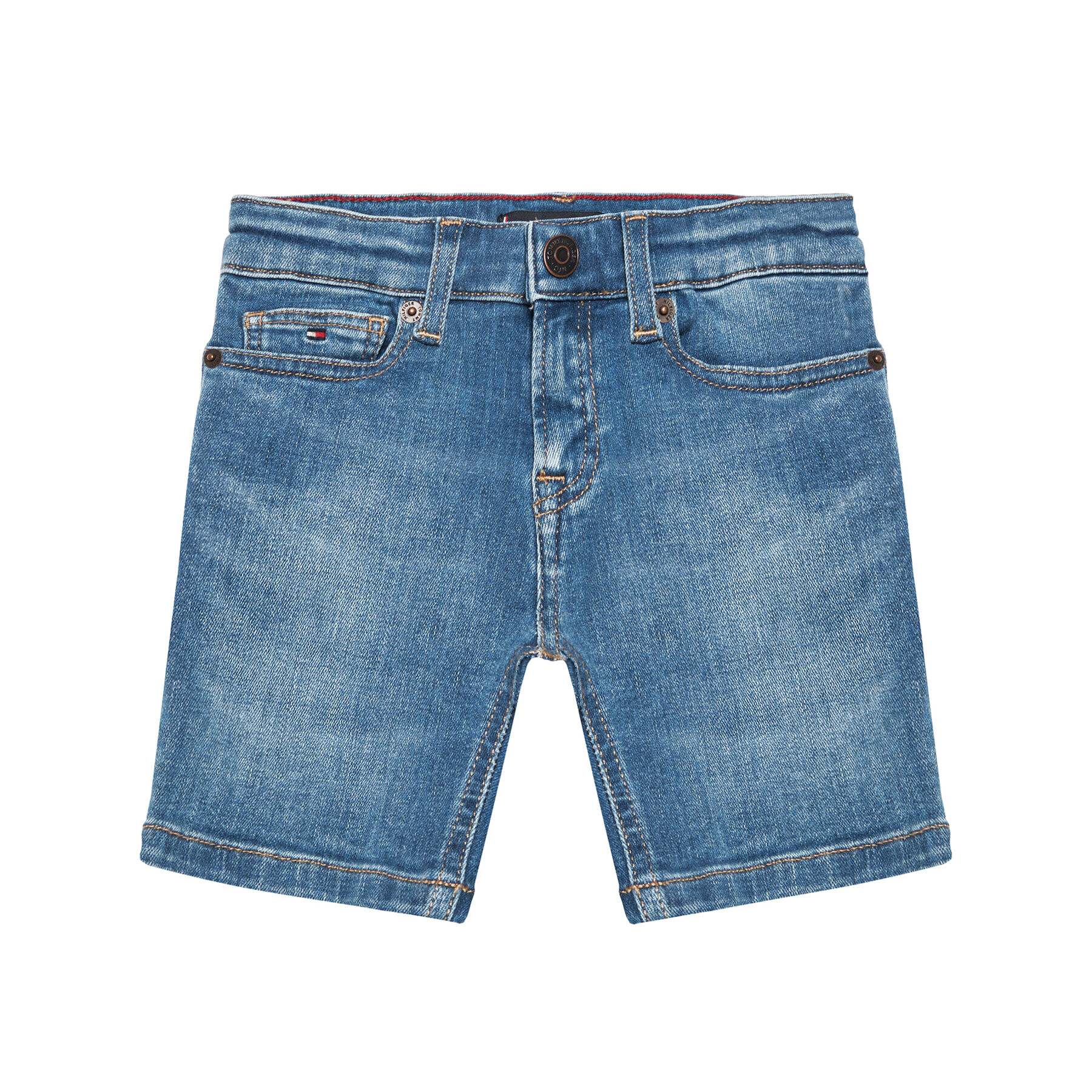 Tommy Hilfiger Jeans kratke hlače Spencer KB0KB06473 D Mornarsko modra Slim Fit - Pepit.si