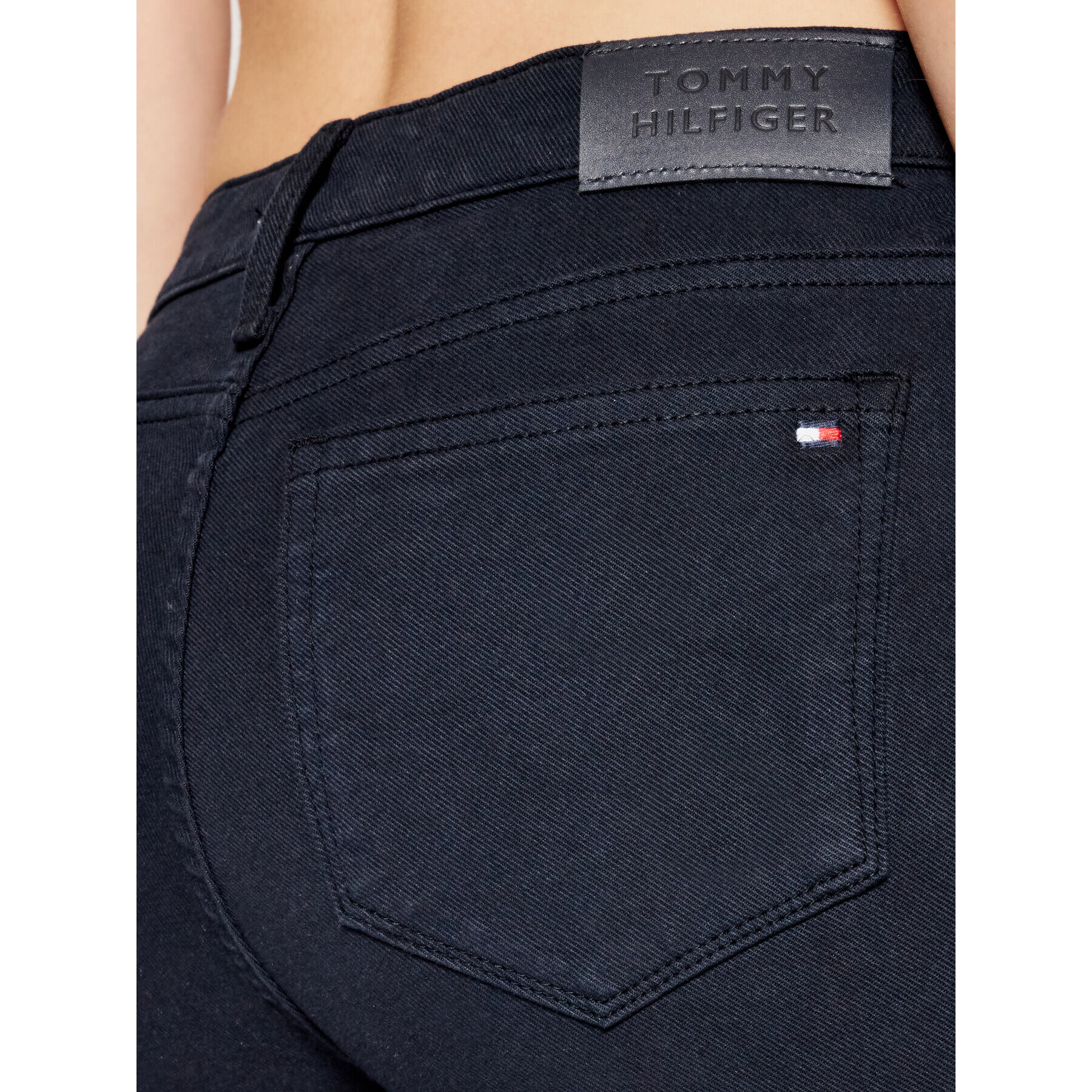 Tommy Hilfiger Jeans kratke hlače Venice WW0WW30531 Mornarsko modra Slim Fit - Pepit.si