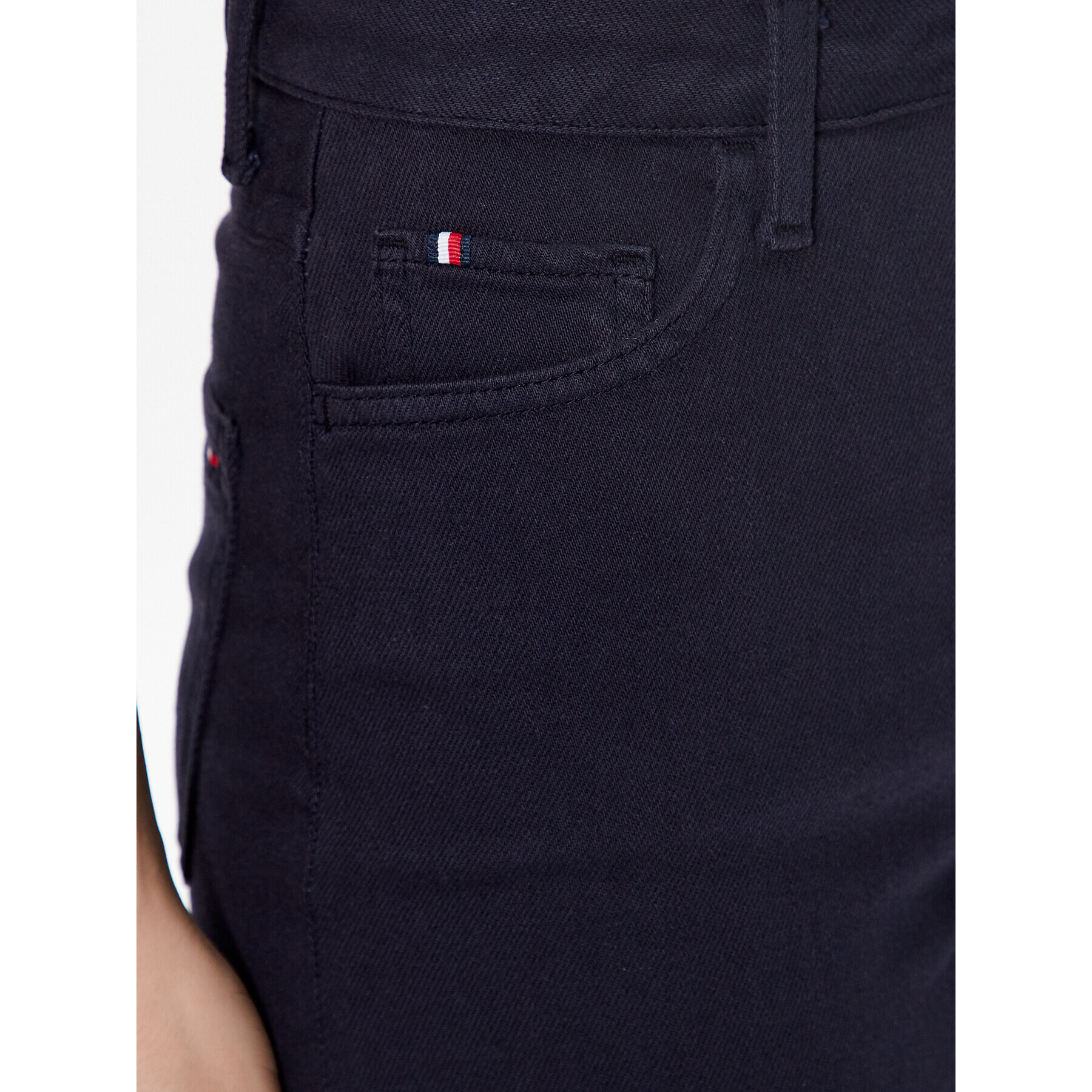 Tommy Hilfiger Jeans kratke hlače WW0WW40211 Mornarsko modra Regular Fit - Pepit.si