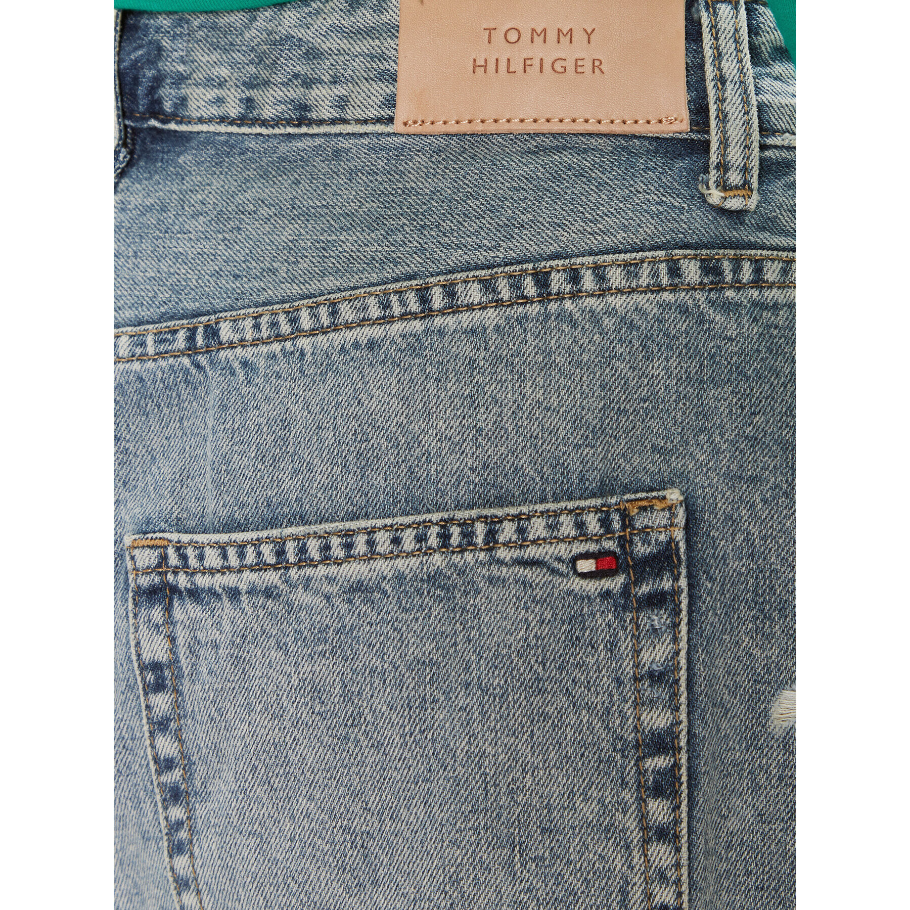 Tommy Hilfiger Jeans krilo WW0WW40656 Modra Relaxed Fit - Pepit.si