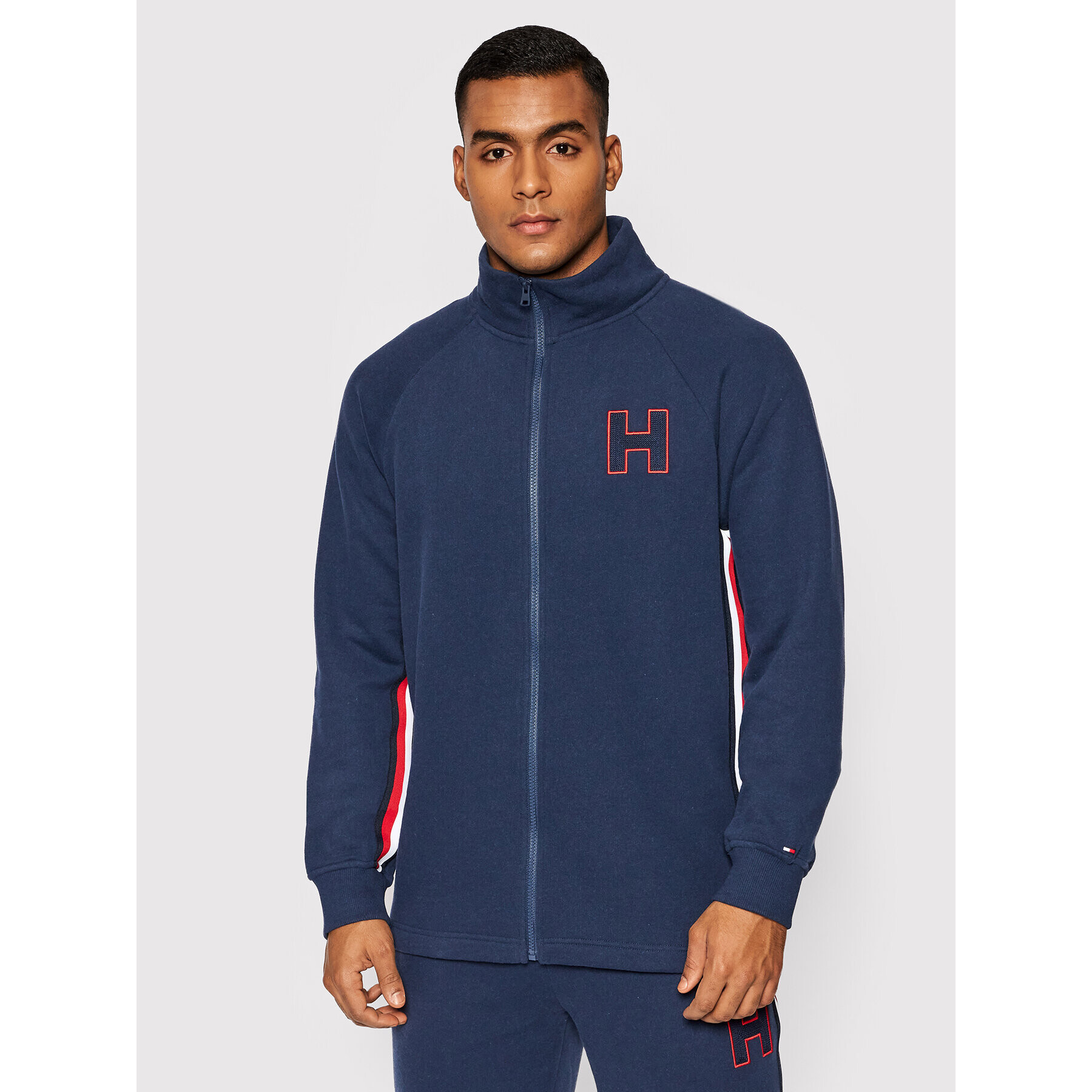 Tommy Hilfiger Jopa Fz Bomber UM0UM02369 Mornarsko modra Regular Fit - Pepit.si