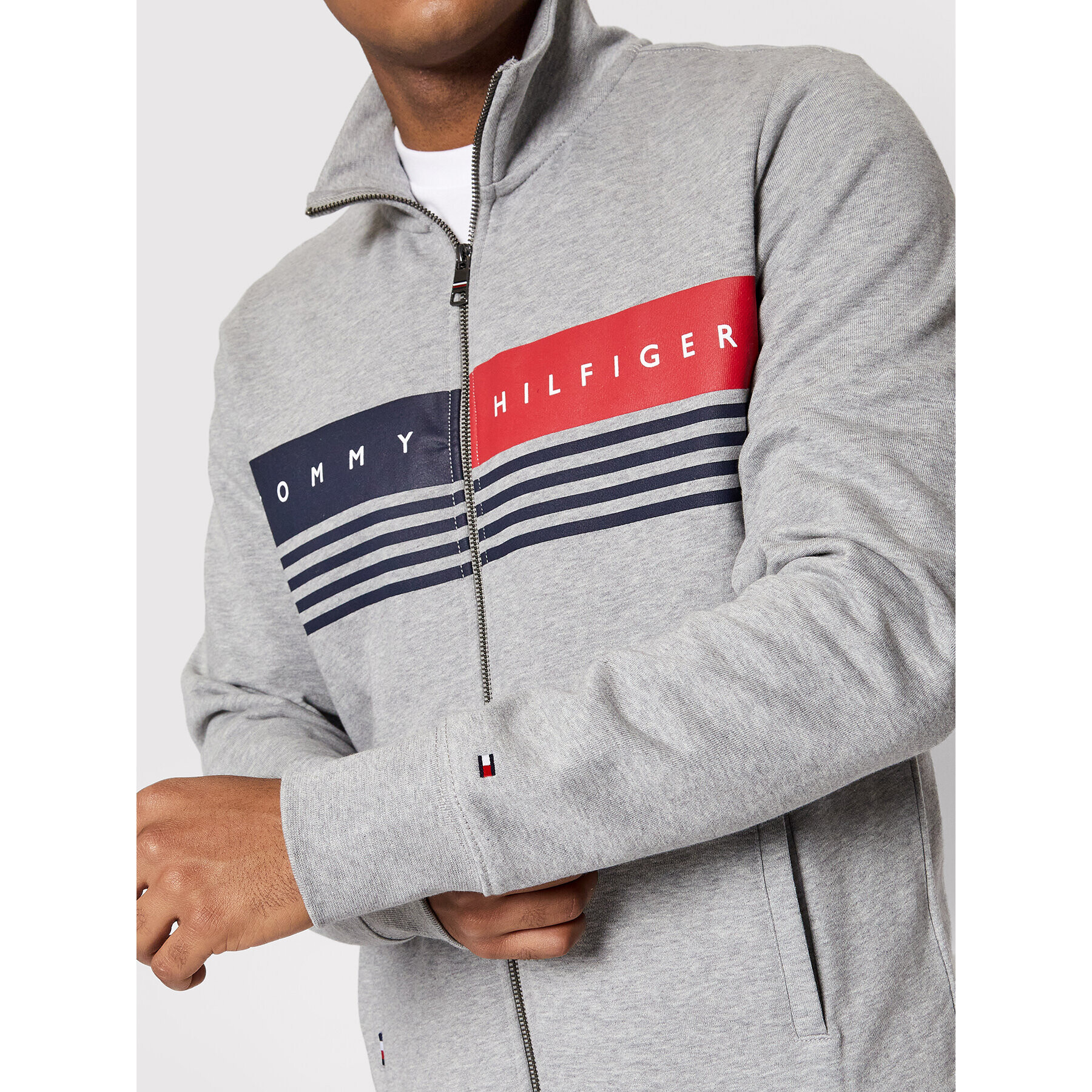 Tommy Hilfiger Jopa Logo MW0MW21094 Siva Regular Fit - Pepit.si