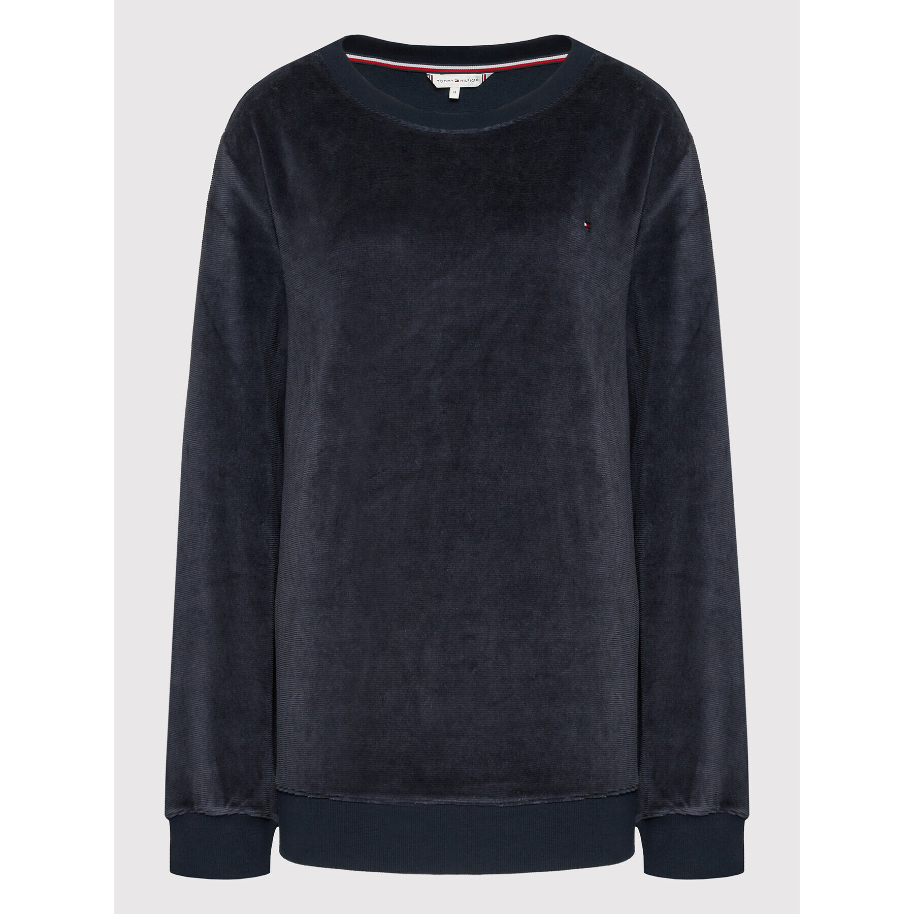 Tommy Hilfiger Jopa Logo UW0UW03299 Mornarsko modra Relaxed Fit - Pepit.si