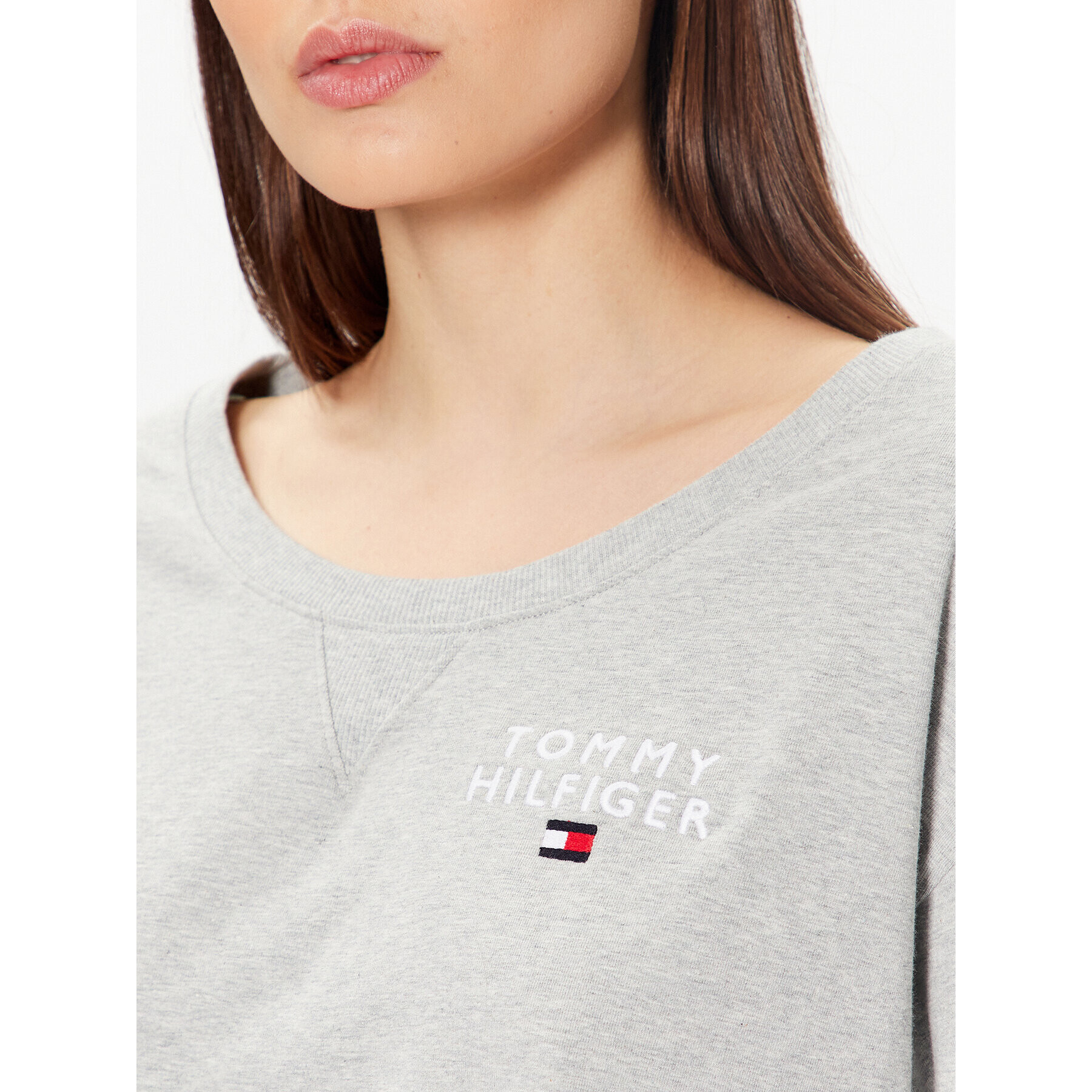 Tommy Hilfiger Jopa UW0UW04154 Siva Relaxed Fit - Pepit.si