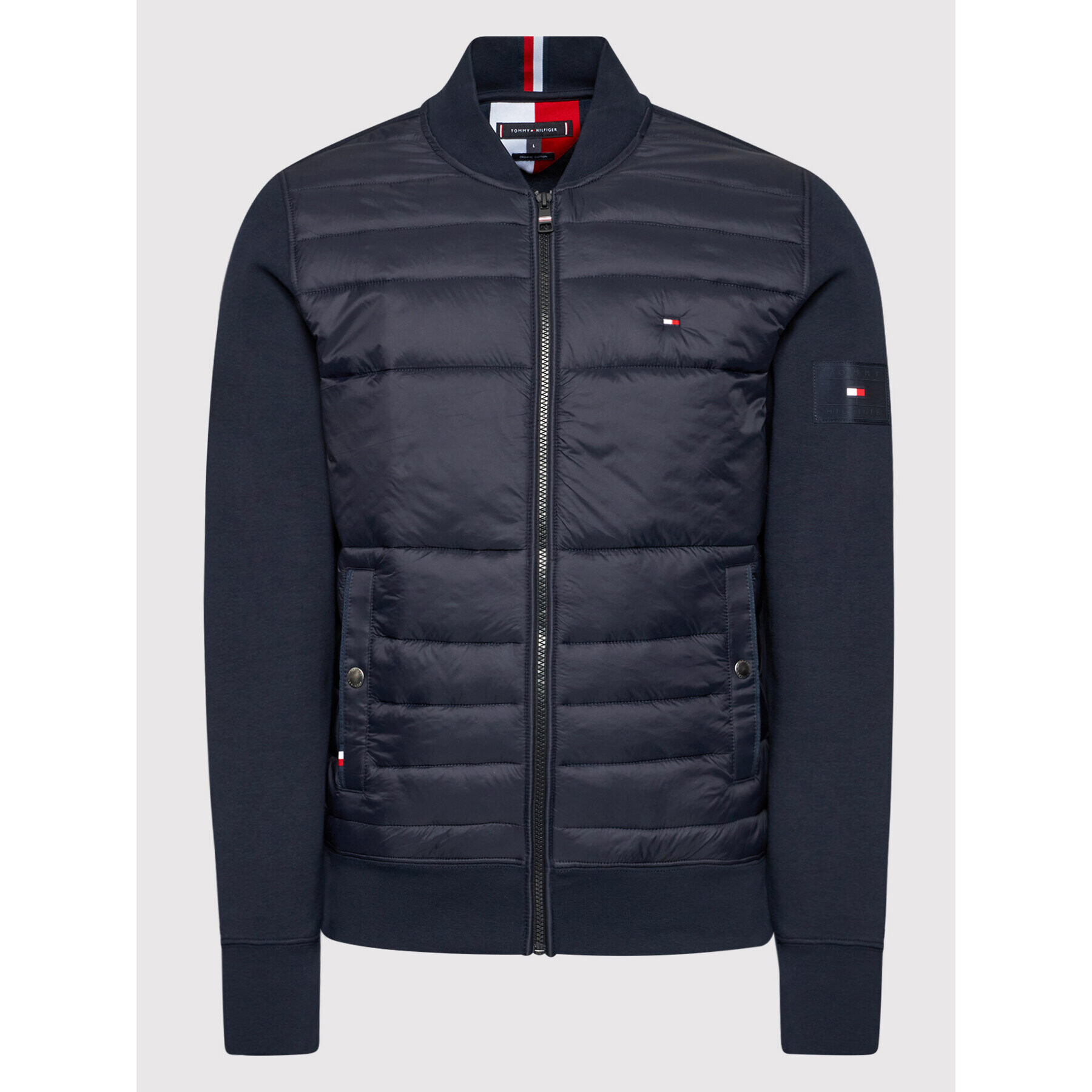 Tommy Hilfiger Jopa Zip Through MW0MW22122 Mornarsko modra Regular Fit - Pepit.si