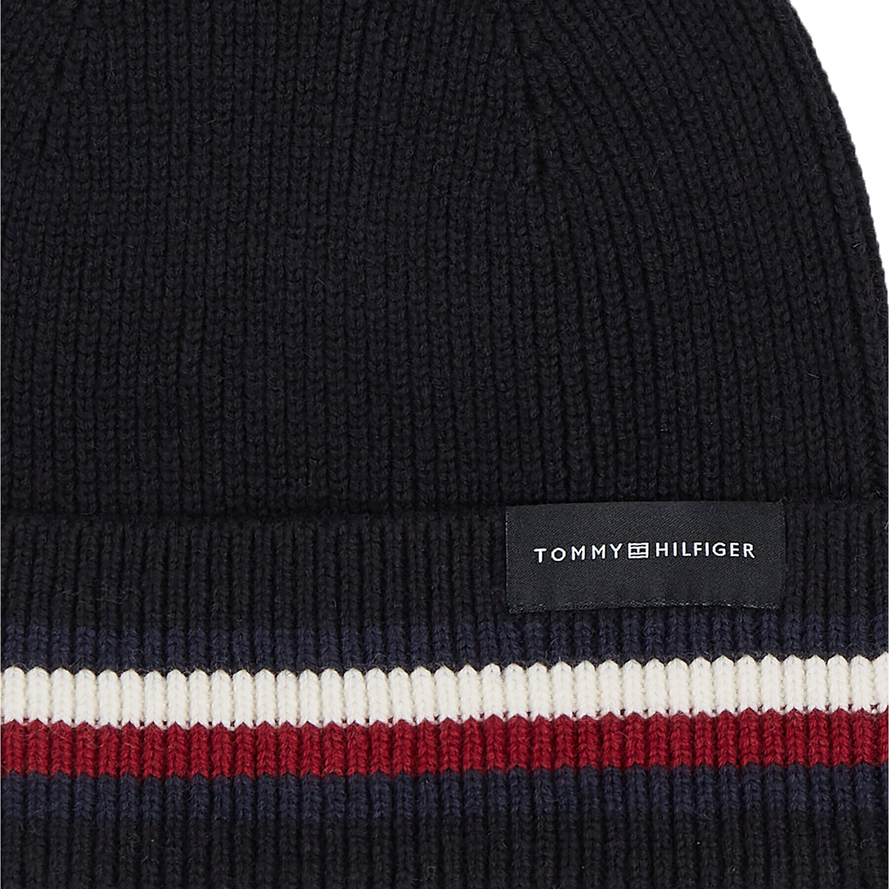 Tommy Hilfiger Kapa Corporate Beanie AM0AM11484 Črna - Pepit.si