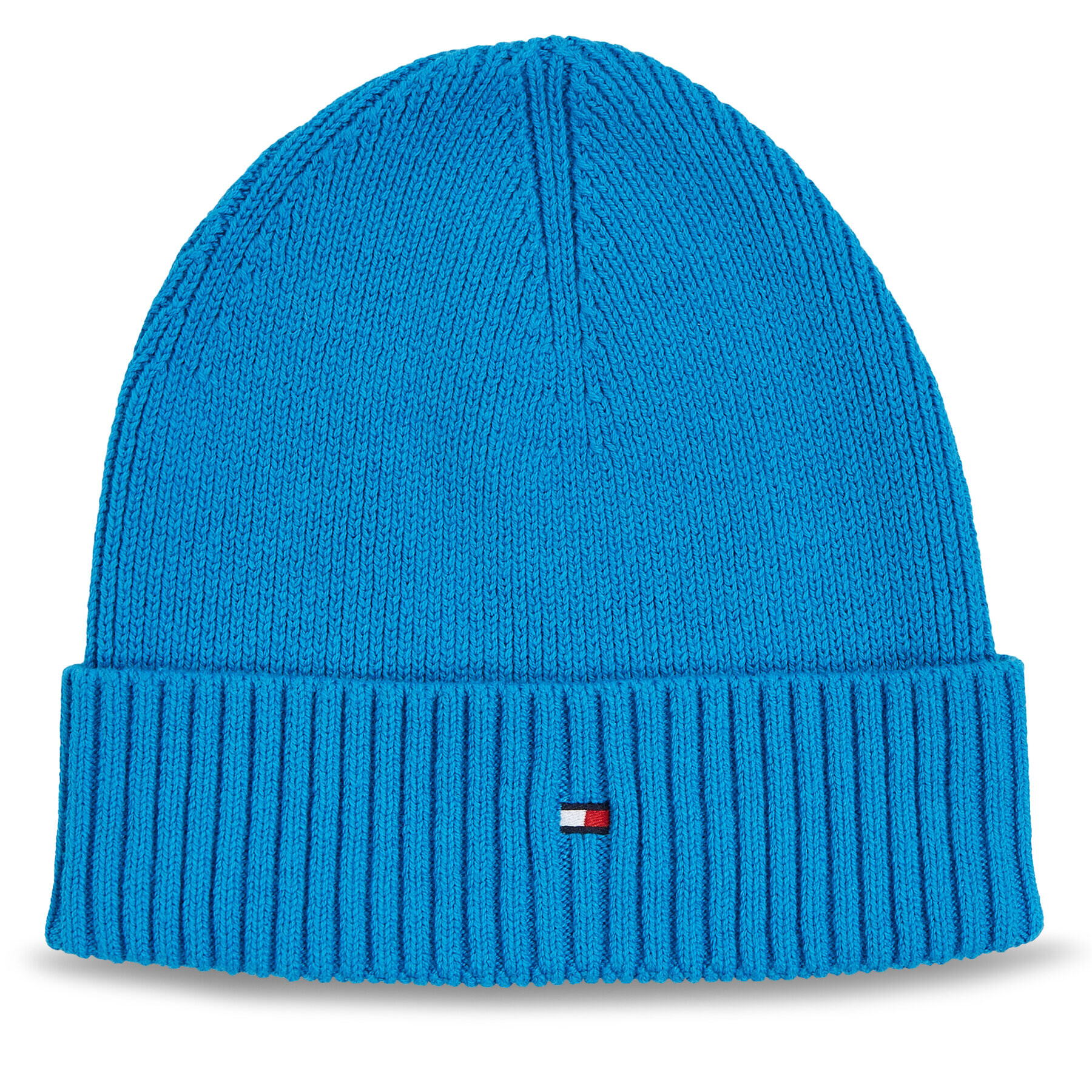 Tommy Hilfiger Kapa Essential Flag Beanie AM0AM10337 Modra - Pepit.si