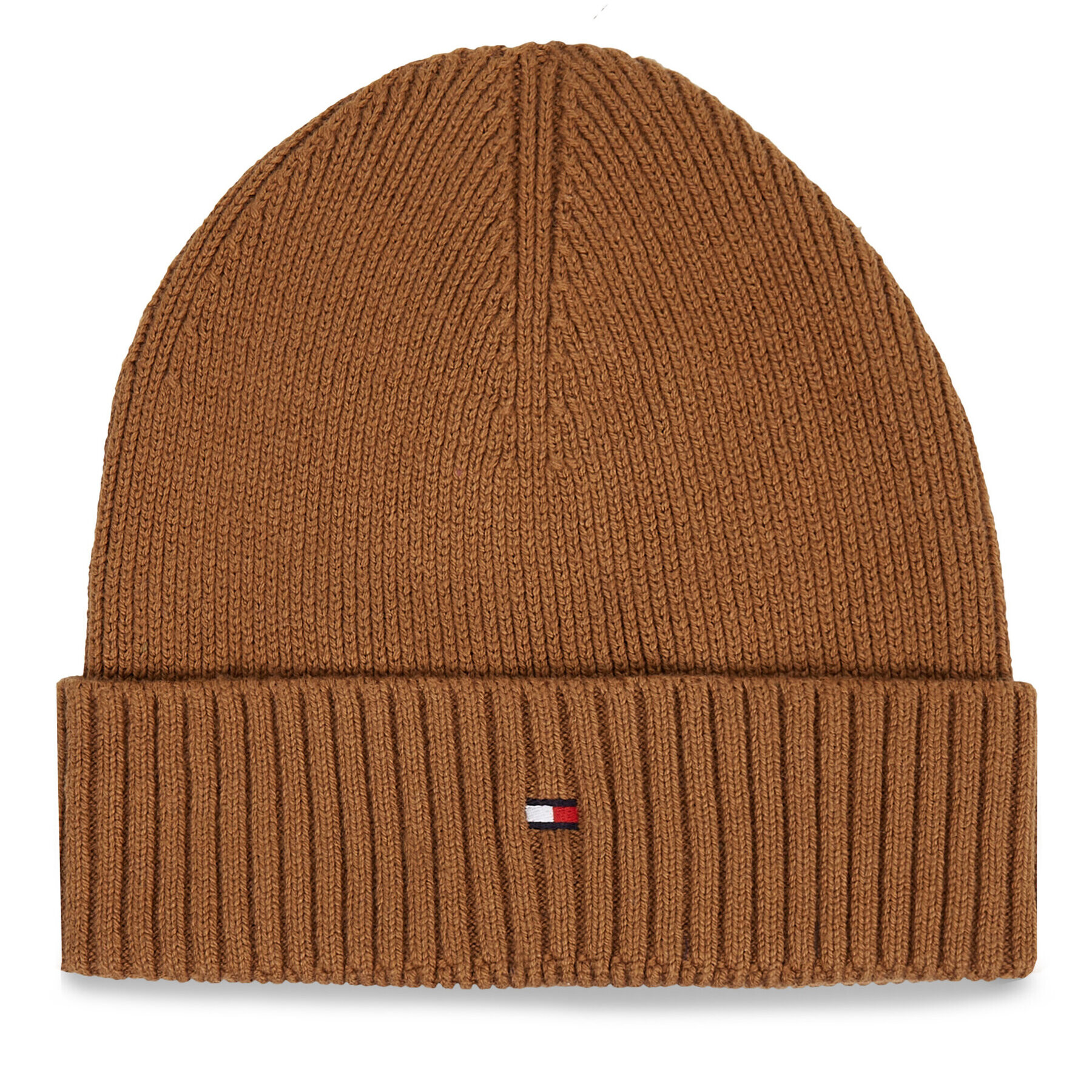 Tommy Hilfiger Kapa Essential Flag Beanie AM0AM10337 Rjava - Pepit.si