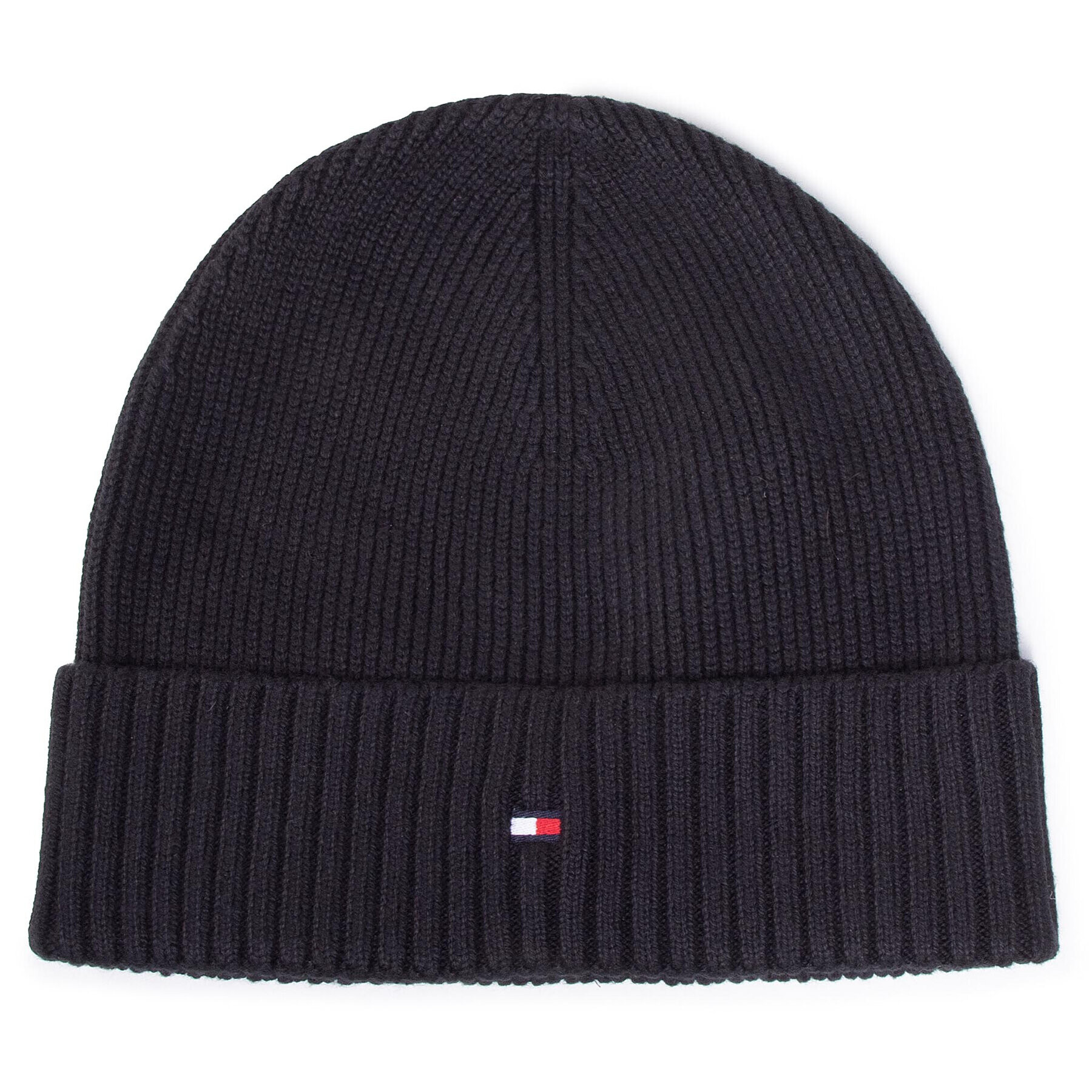 Tommy Hilfiger Kapa Pima Cotton Beanie AM0AM06573 Črna - Pepit.si