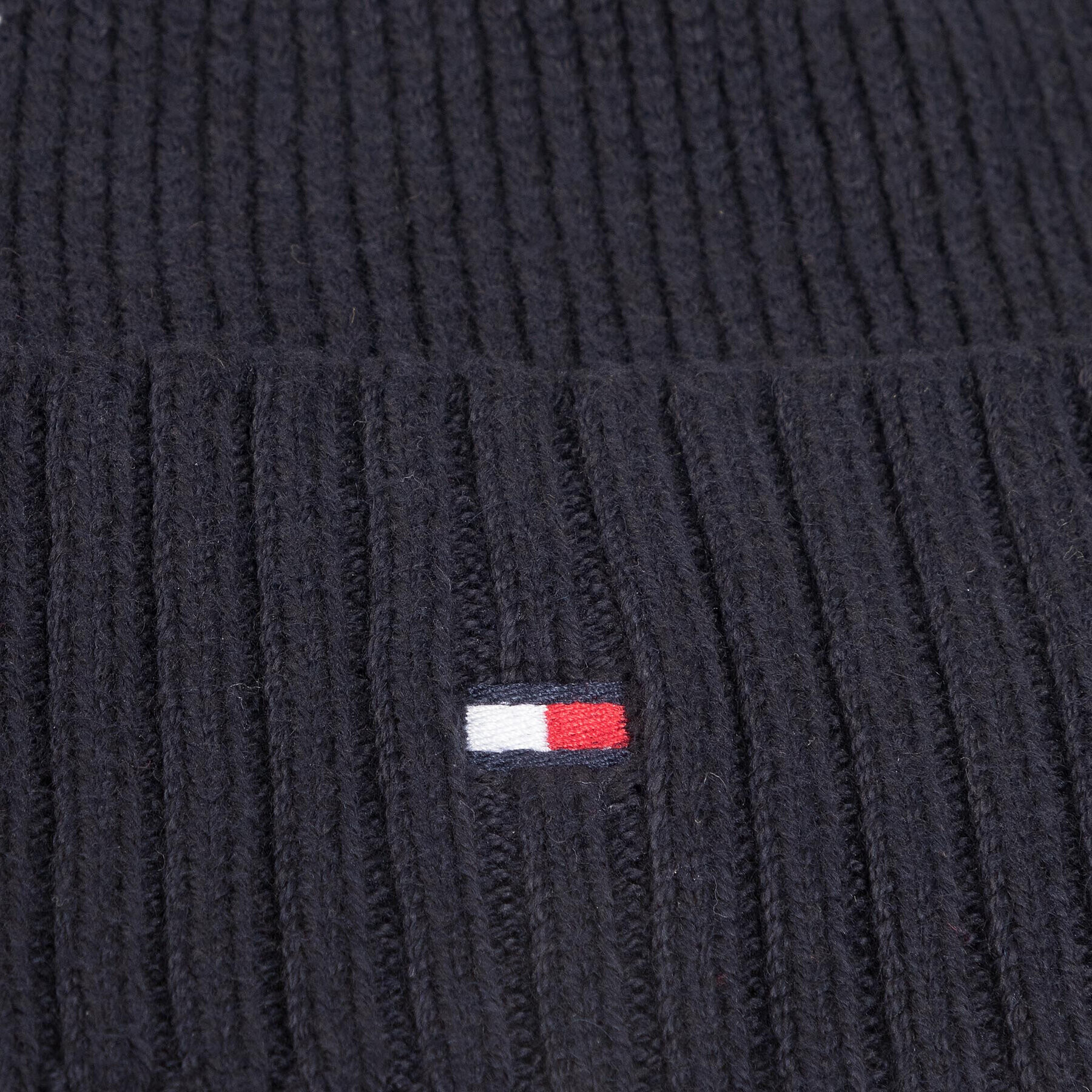 Tommy Hilfiger Kapa Pima Cotton Beanie AM0AM06573 Mornarsko modra - Pepit.si