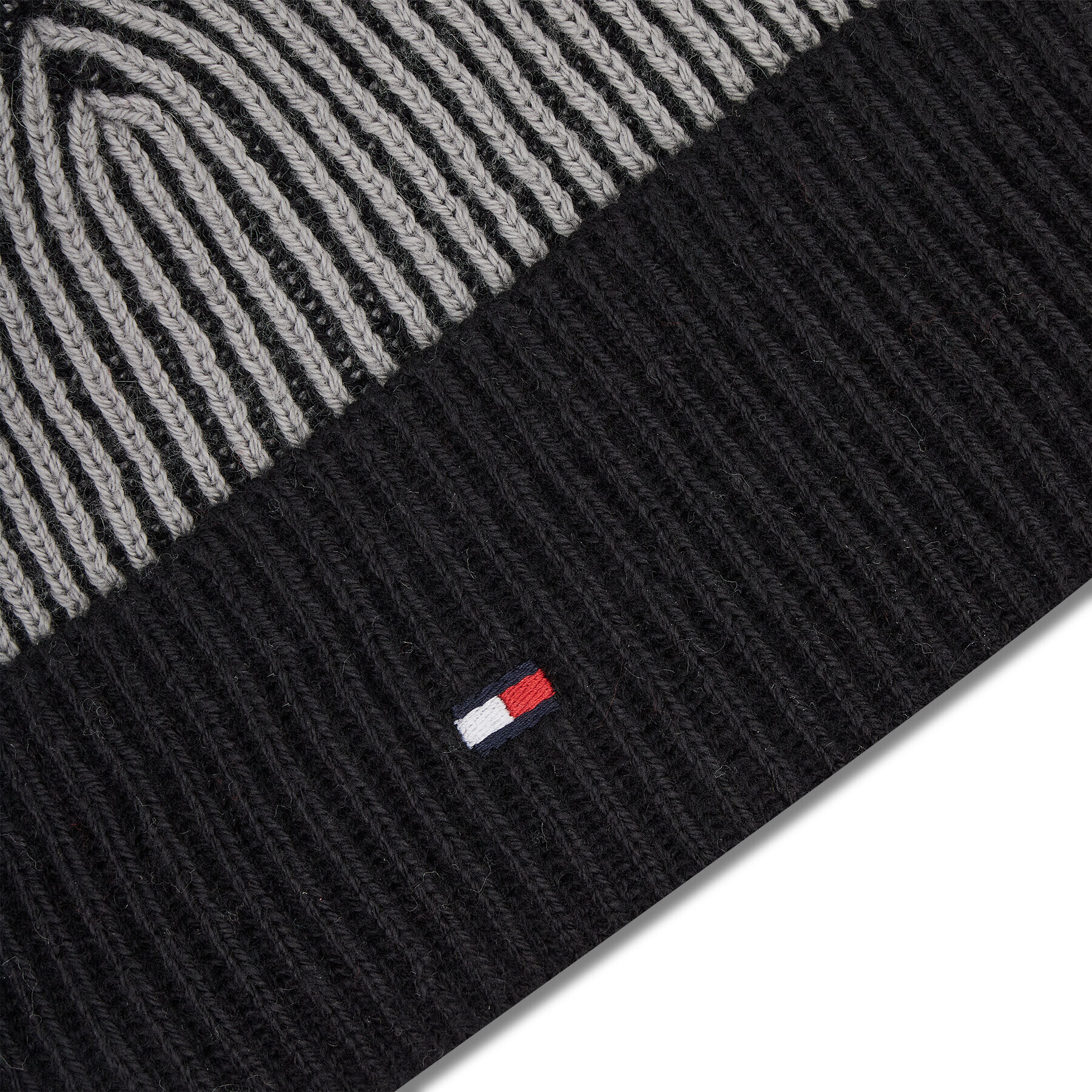 Tommy Hilfiger Kapa Pima Cotton Double Stitch Beanie AM0AM07870 Siva - Pepit.si