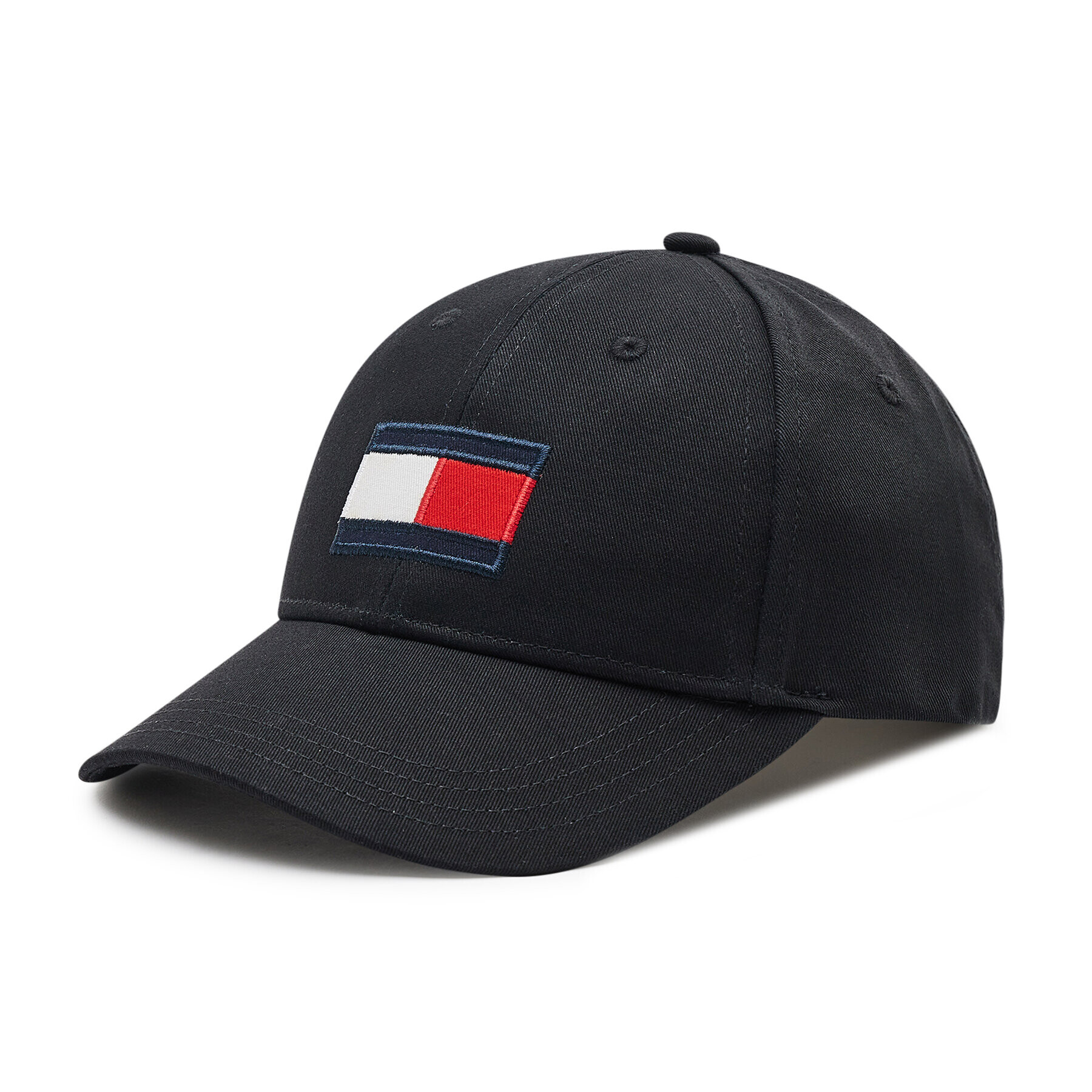 Tommy Hilfiger Kapa s šiltom Big Flag AU0AU01393 Črna - Pepit.si