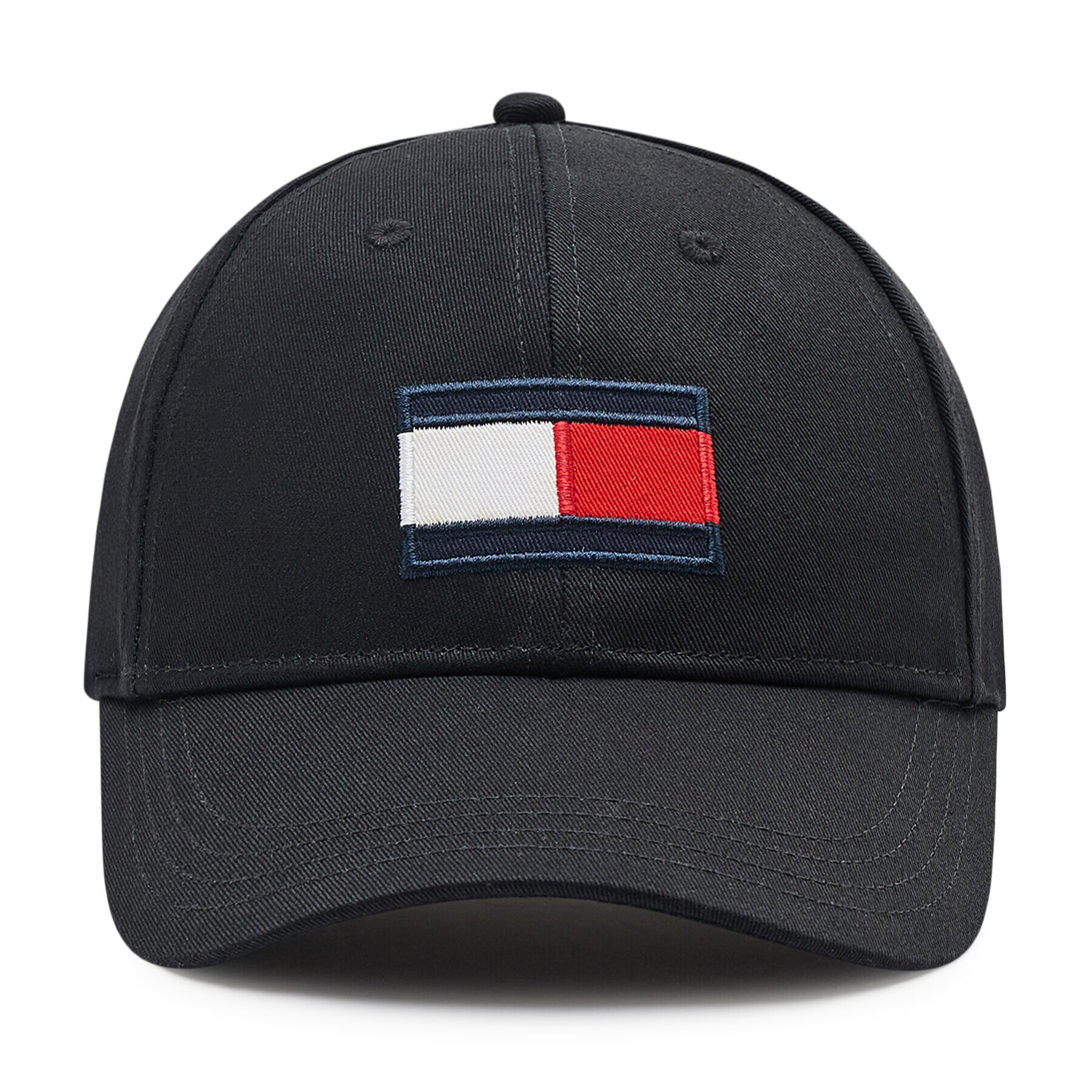 Tommy Hilfiger Kapa s šiltom Big Flag AU0AU01393 Črna - Pepit.si