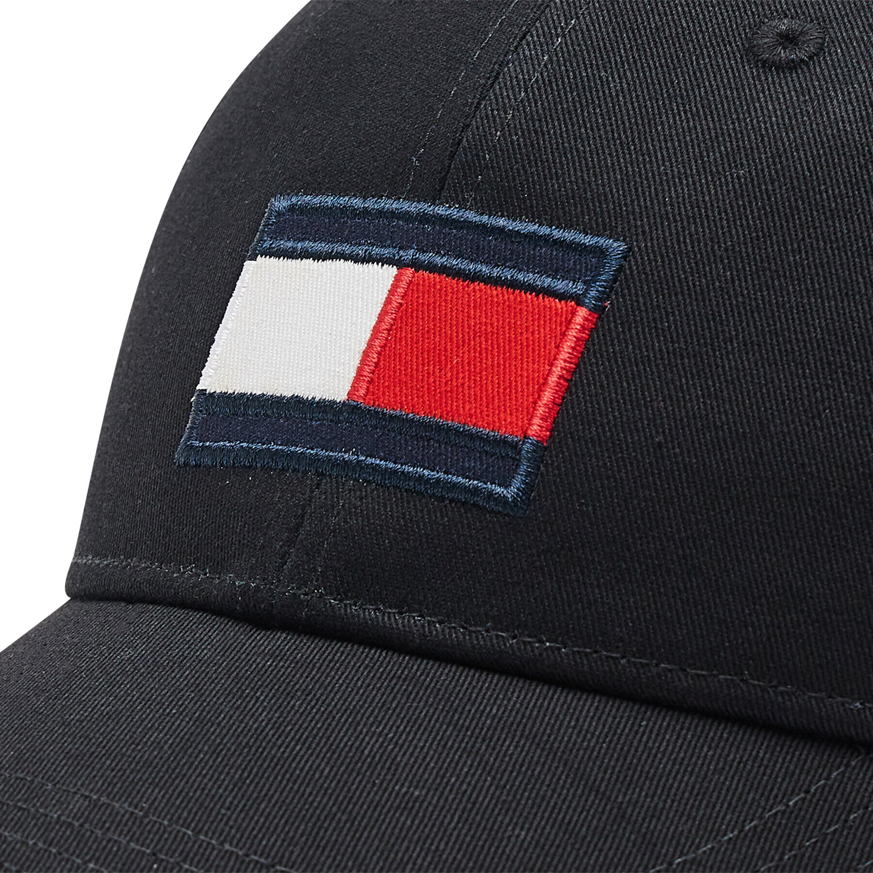 Tommy Hilfiger Kapa s šiltom Big Flag AU0AU01393 Črna - Pepit.si