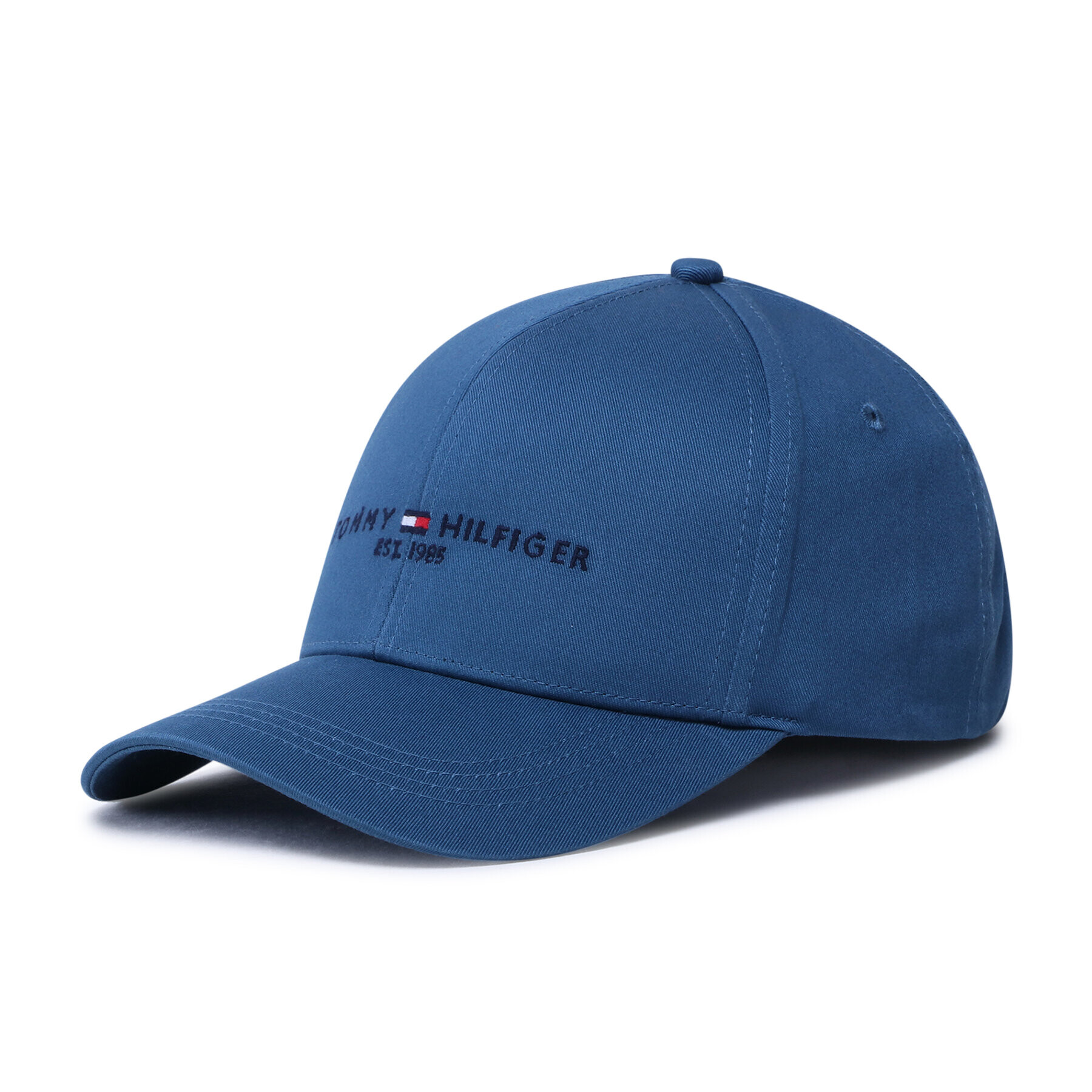 Tommy Hilfiger Kapa s šiltom Established Essential Cap AM0AM09487 Mornarsko modra - Pepit.si