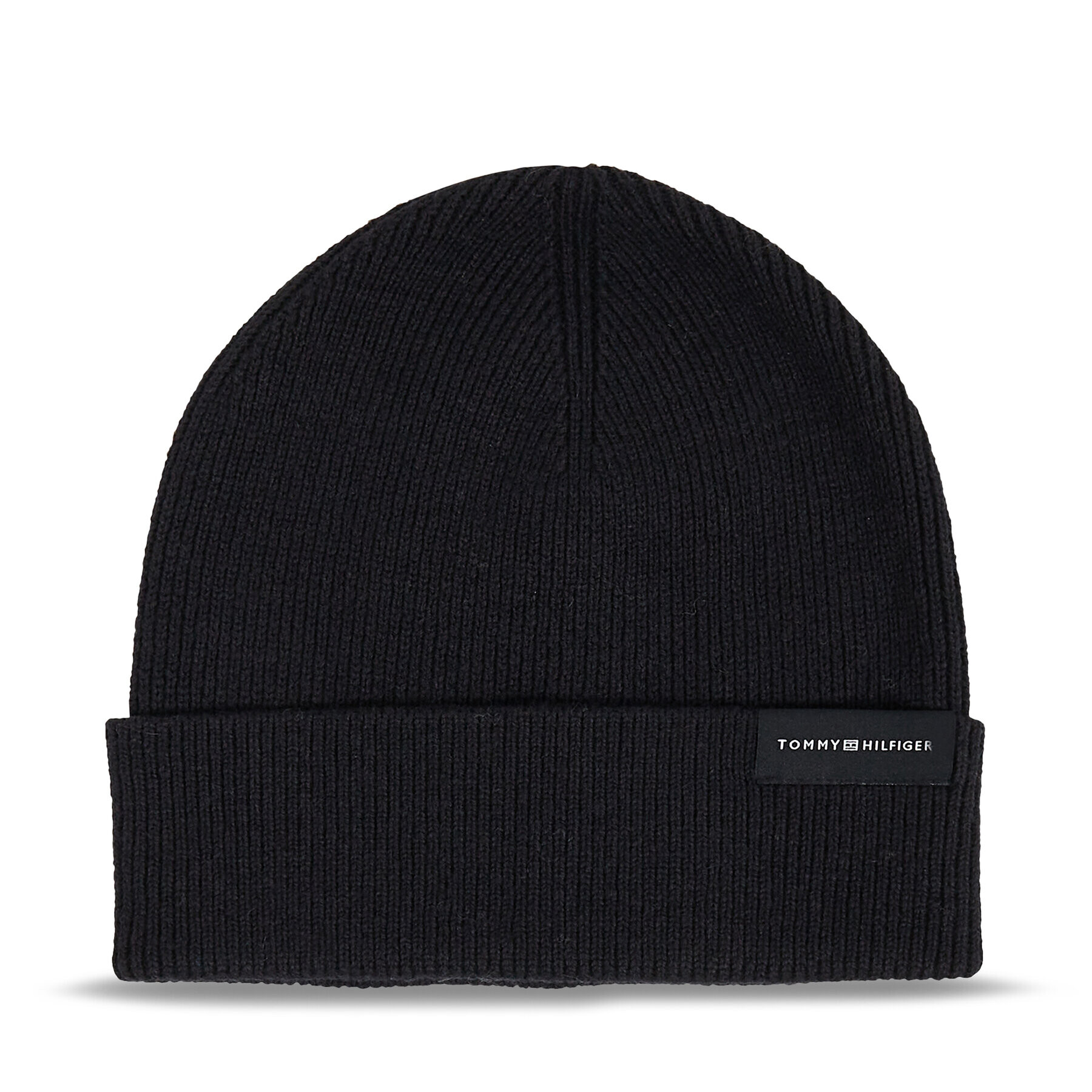 Tommy Hilfiger Kapa Uptown Wool Beanie AM0AM11483 Črna - Pepit.si