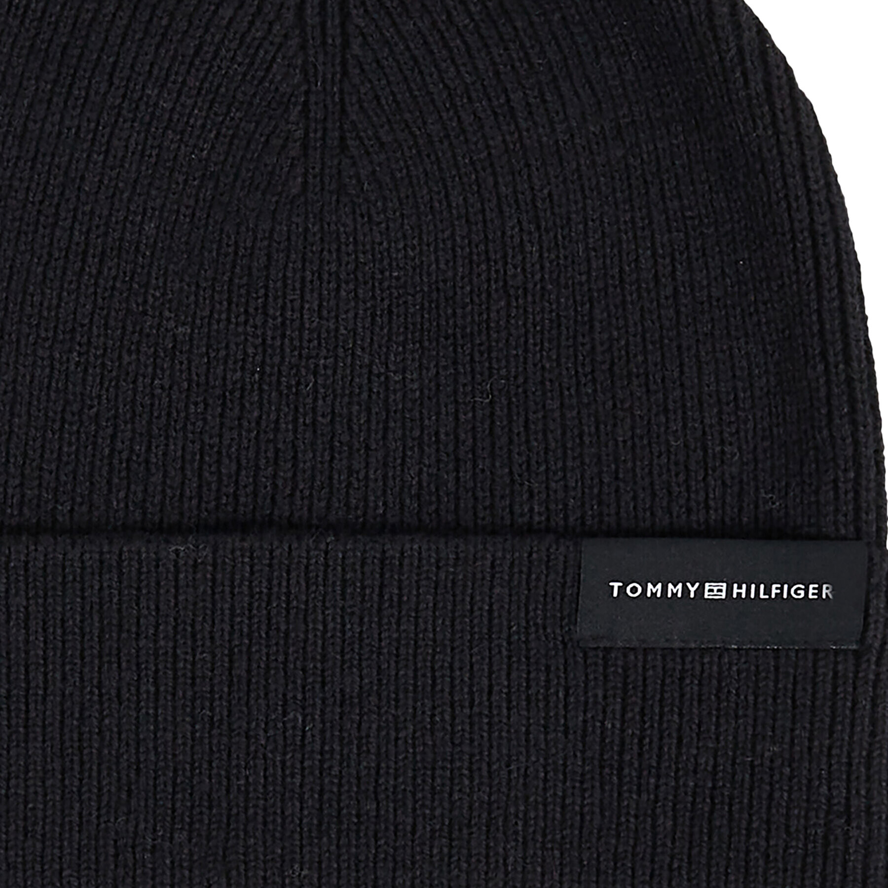 Tommy Hilfiger Kapa Uptown Wool Beanie AM0AM11483 Črna - Pepit.si