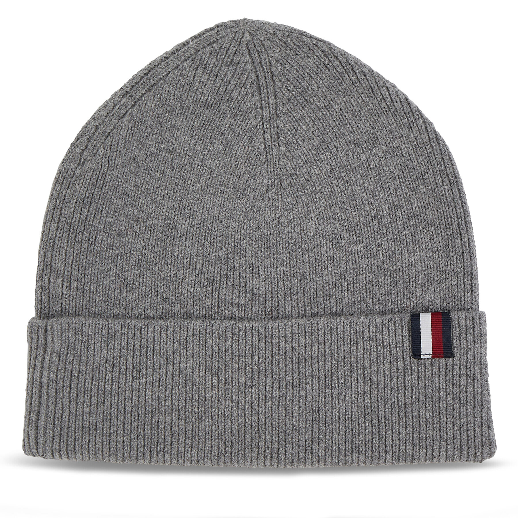 Tommy Hilfiger Kapa Uptown Wool Beanie AM0AM11483 Siva - Pepit.si