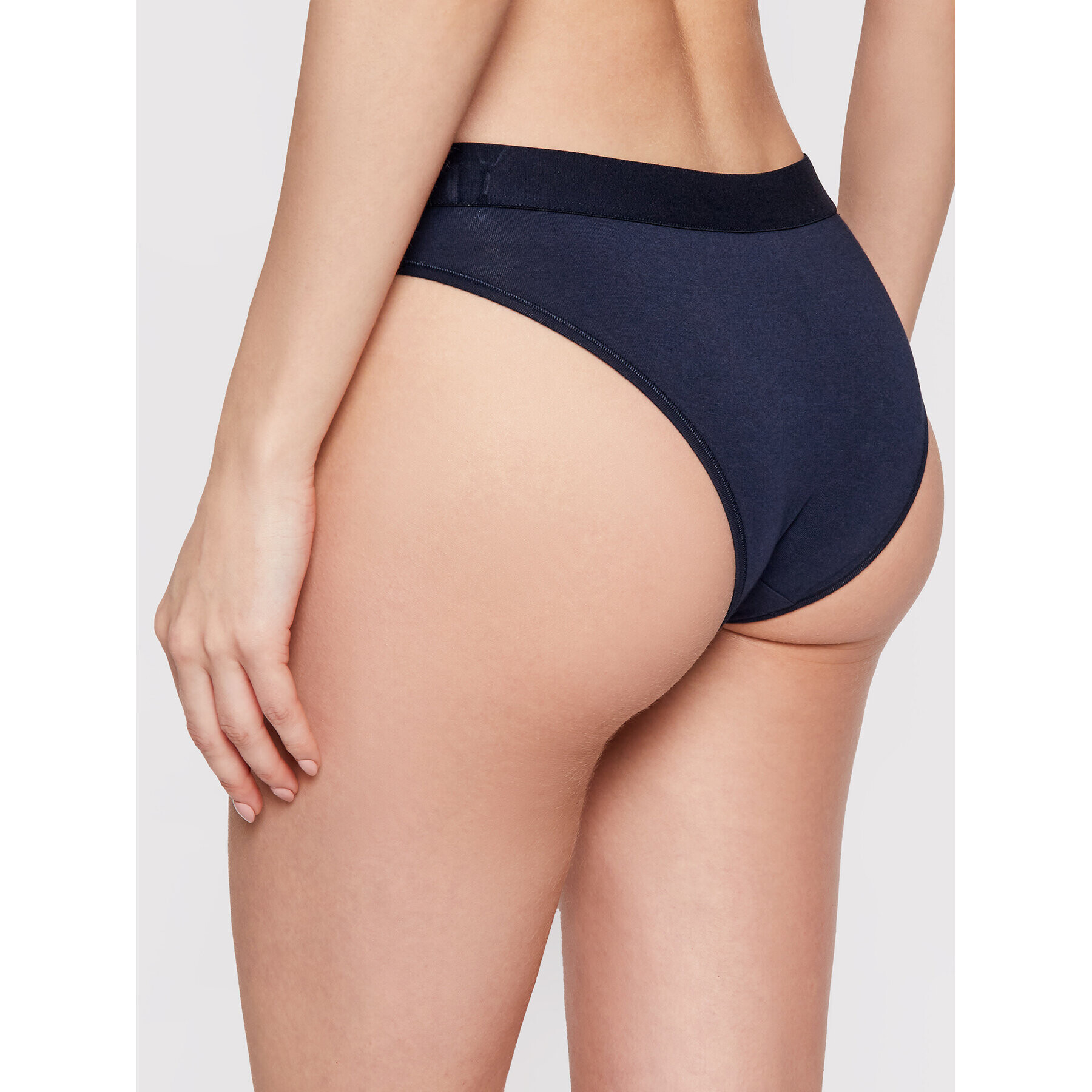 Tommy Hilfiger Klasične spodnje hlačke Bikini UW0UW01566 Mornarsko modra - Pepit.si