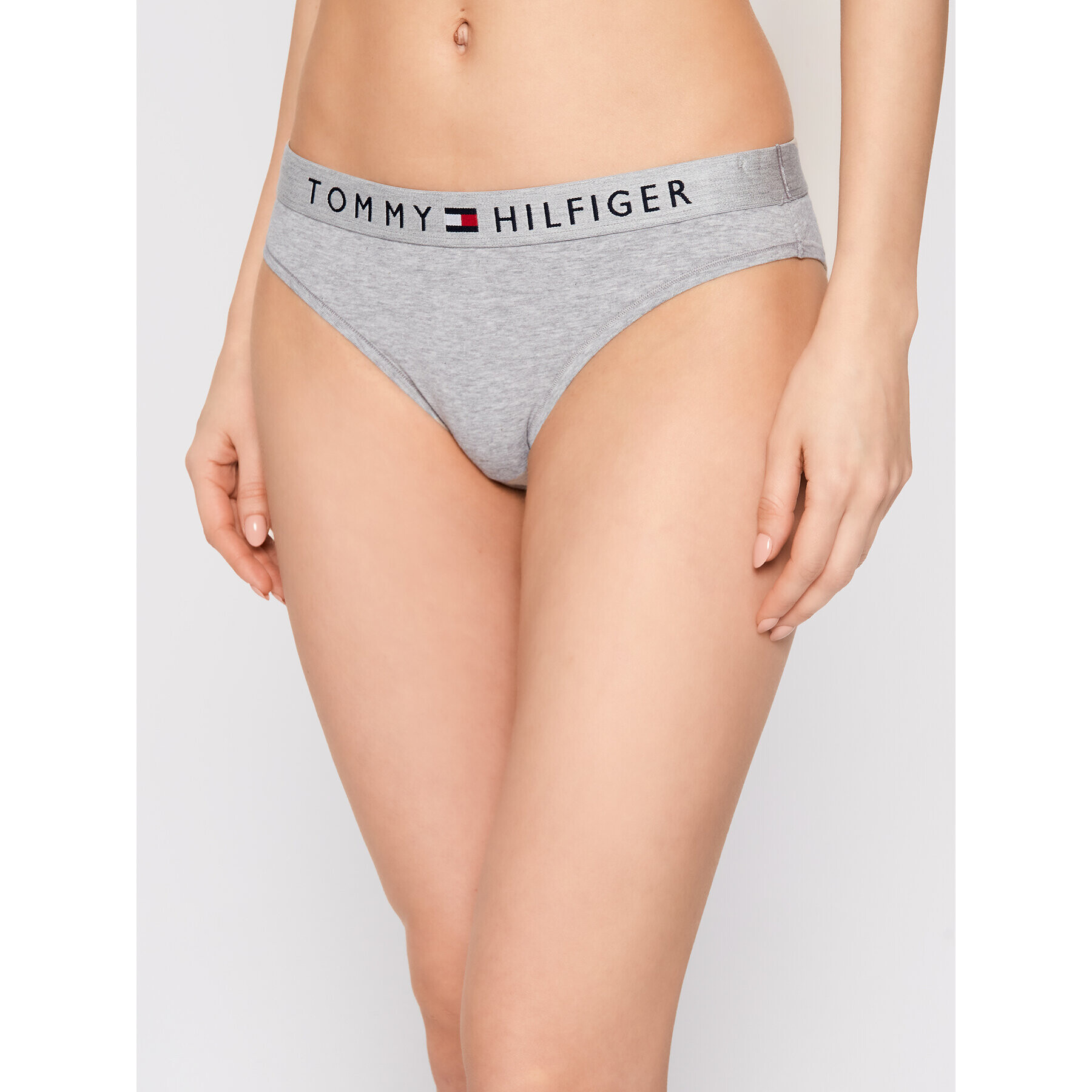 Tommy Hilfiger Klasične spodnje hlačke Bikini UW0UW01566 Siva - Pepit.si