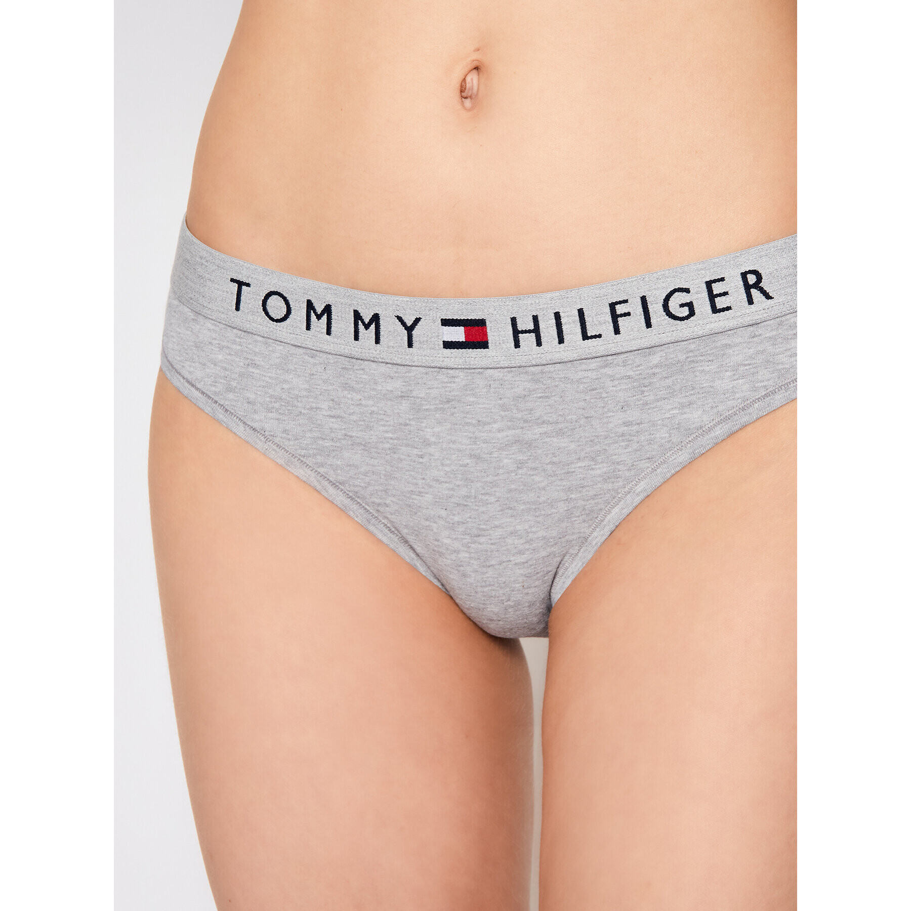 Tommy Hilfiger Klasične spodnje hlačke Bikini UW0UW01566 Siva - Pepit.si