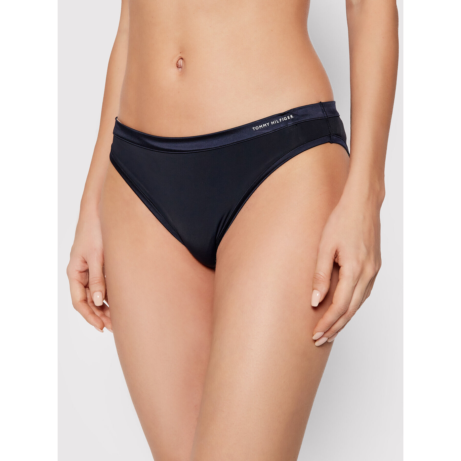 Tommy Hilfiger Klasične spodnje hlačke Bikini UW0UW03258 Mornarsko modra - Pepit.si