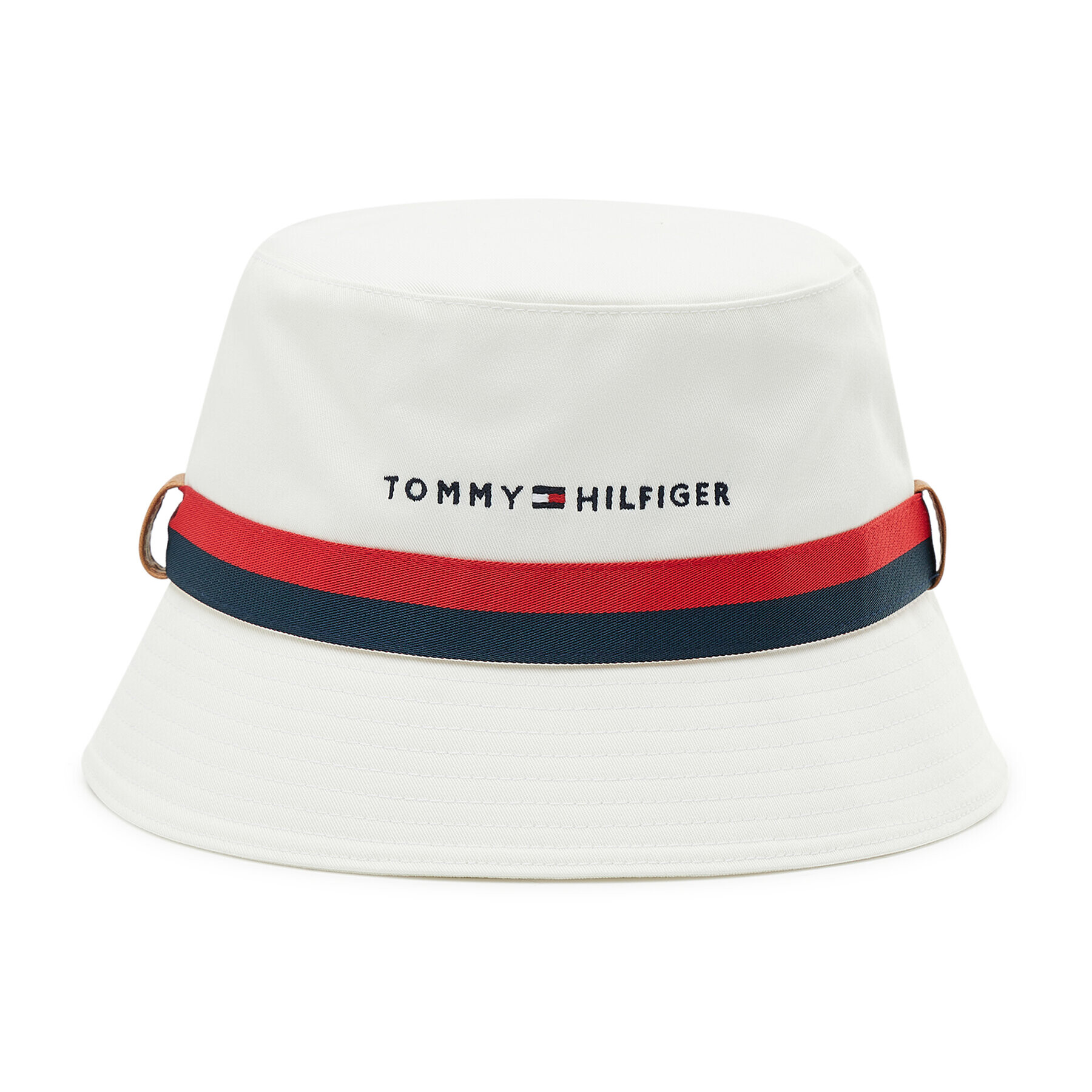 Tommy Hilfiger Klobuk Established Bucket AM0AM08271 Bela - Pepit.si