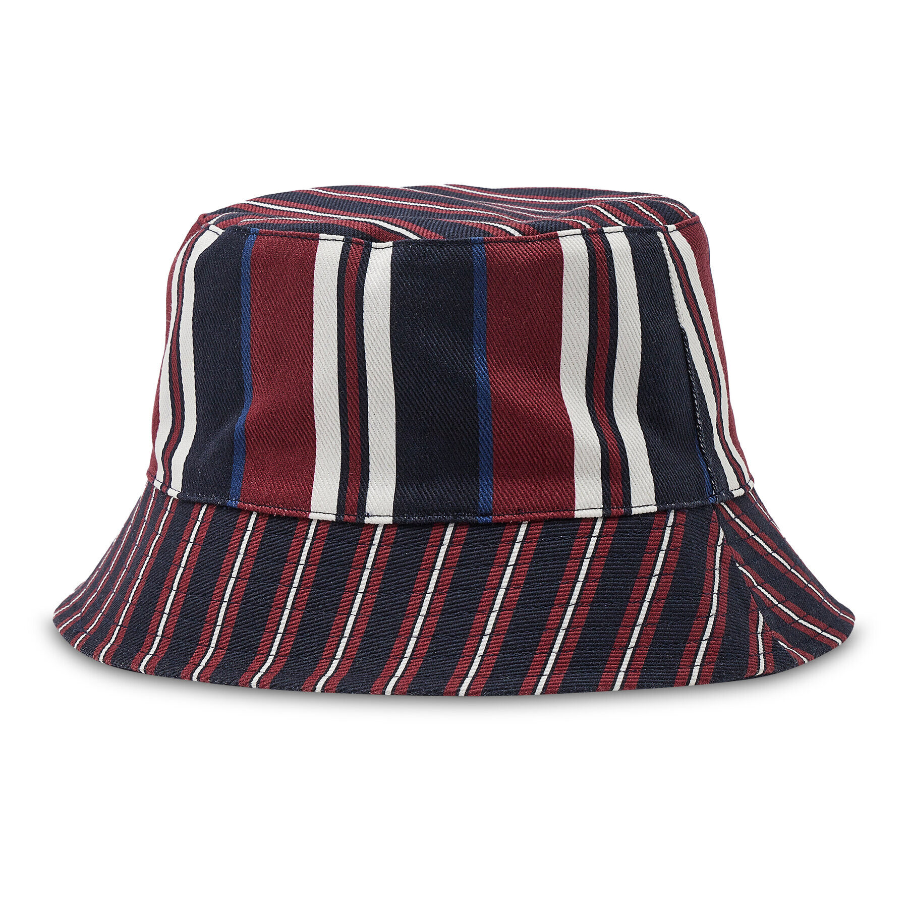 Tommy Hilfiger Klobuk Th Modern Rev Bucket Striped AM0AM10534 Mornarsko modra - Pepit.si