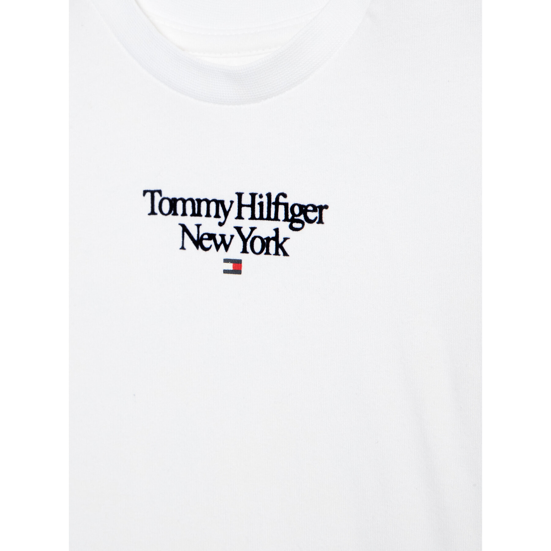 Tommy Hilfiger Komplet majica in hlače Essential KN0KN01555 Bela Regular Fit - Pepit.si