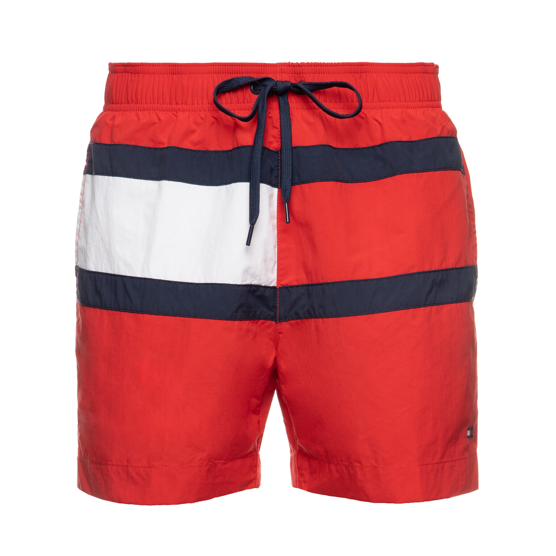 Tommy Hilfiger Kopalne hlače Medium Drawstring UM0UM01070 Rdeča Regular Fit - Pepit.si