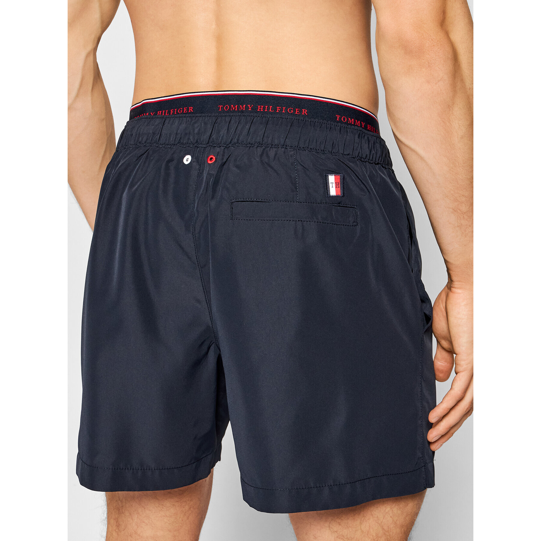 Tommy Hilfiger Kopalne hlače Medium UM0UM02062 Mornarsko modra Regular Fit - Pepit.si