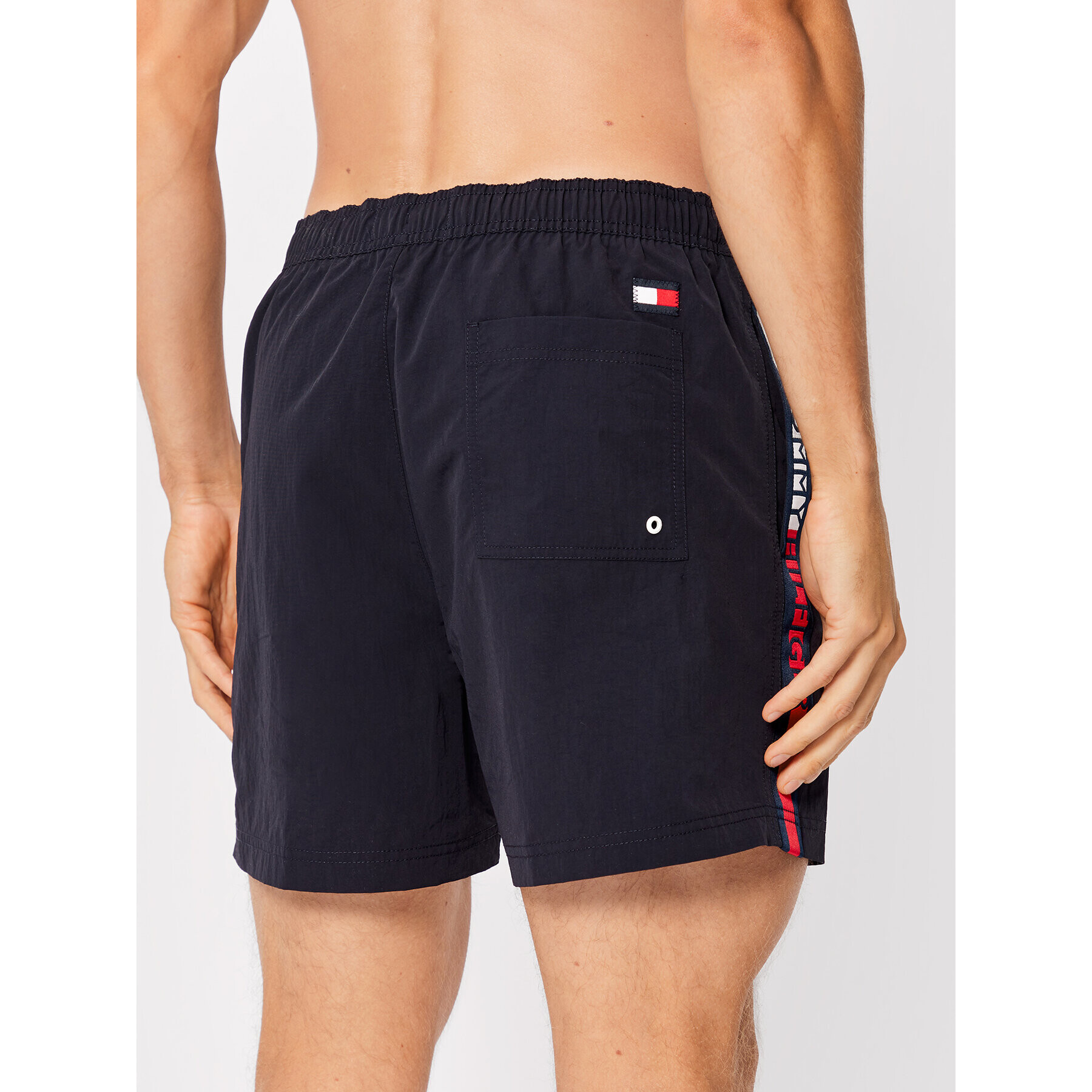 Tommy Hilfiger Kopalne hlače UM0UM02508 Mornarsko modra Slim Fit - Pepit.si