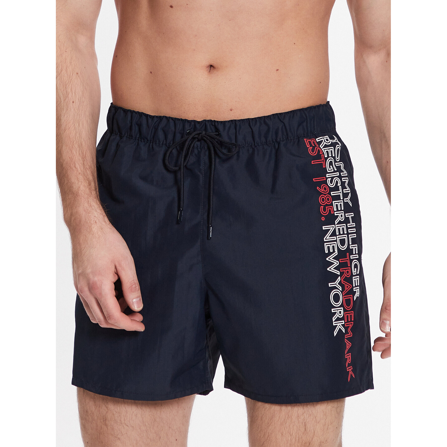 Tommy Hilfiger Kopalne hlače UM0UM02742 Mornarsko modra Regular Fit - Pepit.si