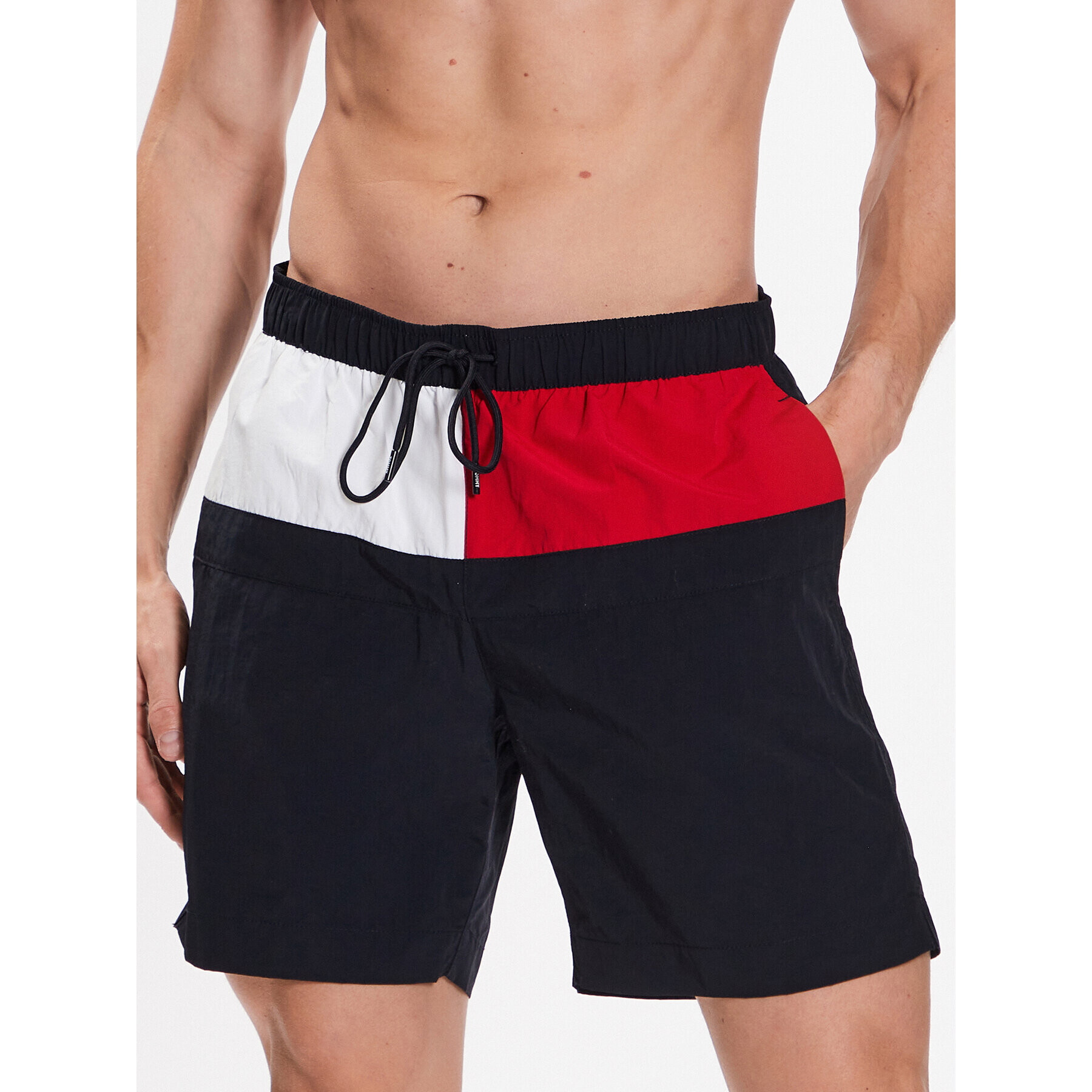 Tommy Hilfiger Kopalne hlače UM0UM02745 Mornarsko modra Regular Fit - Pepit.si