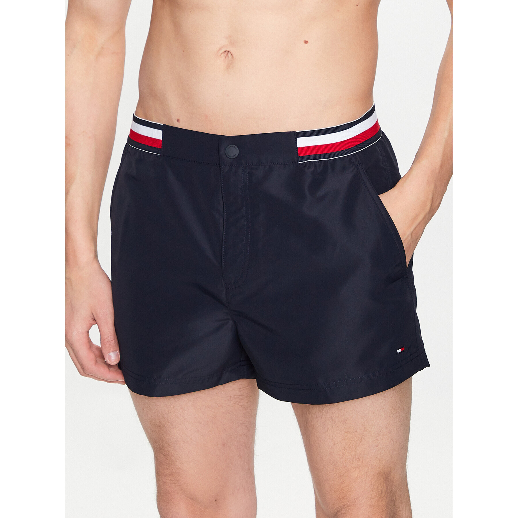 Tommy Hilfiger Kopalne hlače UM0UM02747 Mornarsko modra Regular Fit - Pepit.si