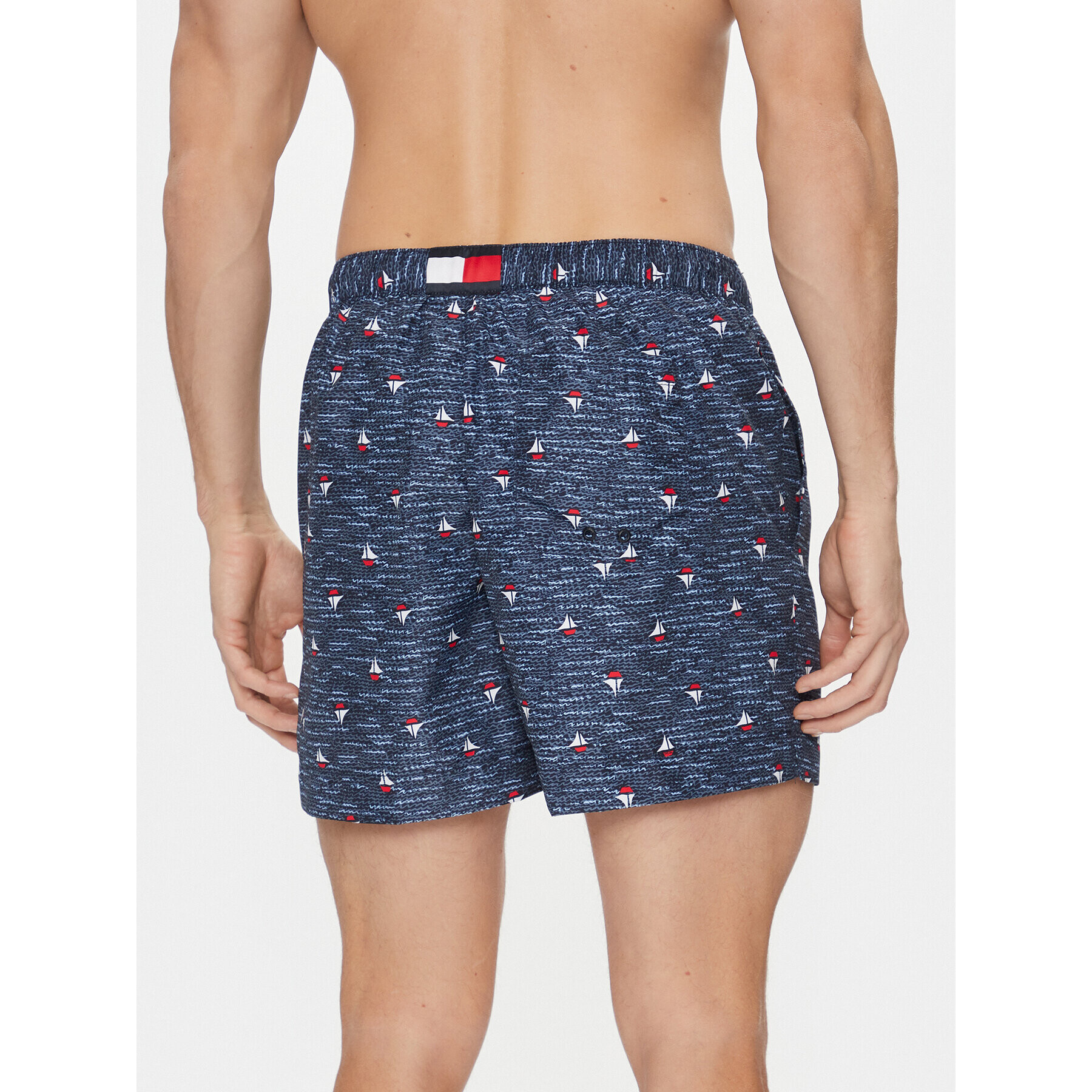 Tommy Hilfiger Kopalne hlače UM0UM02827 Mornarsko modra Regular Fit - Pepit.si