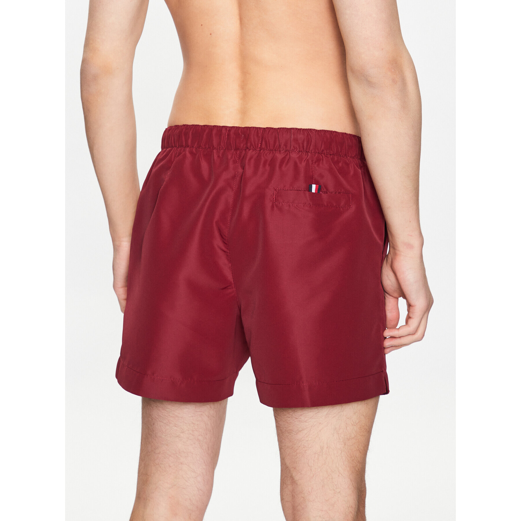 Tommy Hilfiger Kopalne hlače UM0UM02885 Bordo rdeča Regular Fit - Pepit.si