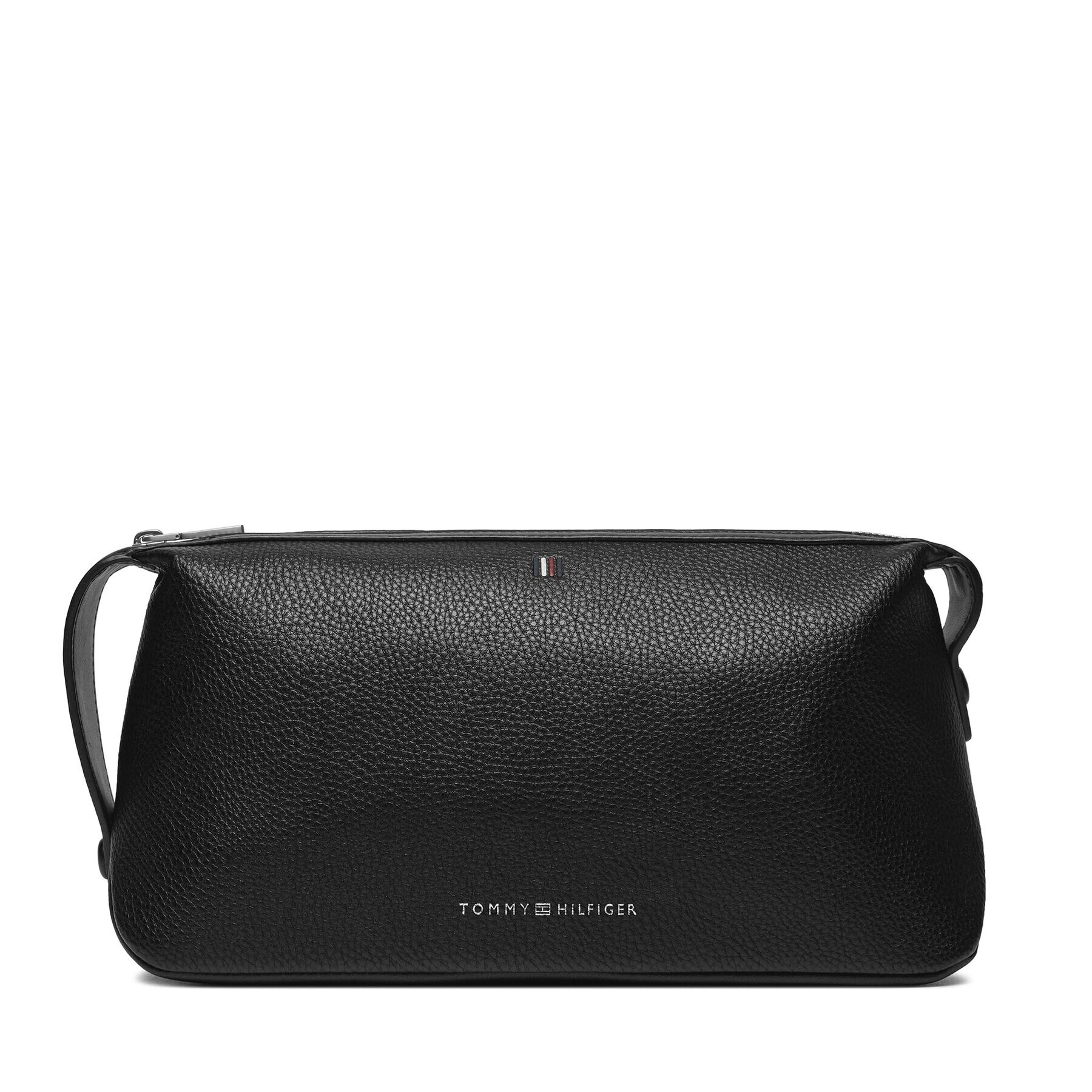 Tommy Hilfiger Kozmetični kovček Th Central Washbag Pu AM0AM11852 Črna - Pepit.si